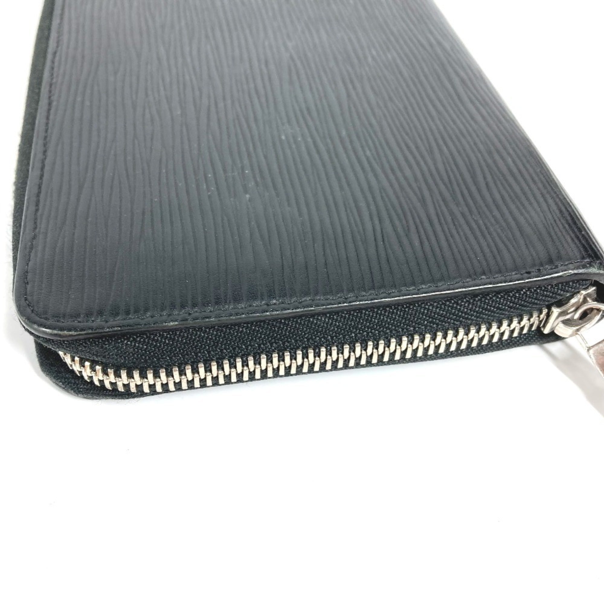 Louis Vuitton Epi Black Galle Noir Epi Leather Long Bill Wallet (Bi-Fold) (Pre-Owned)