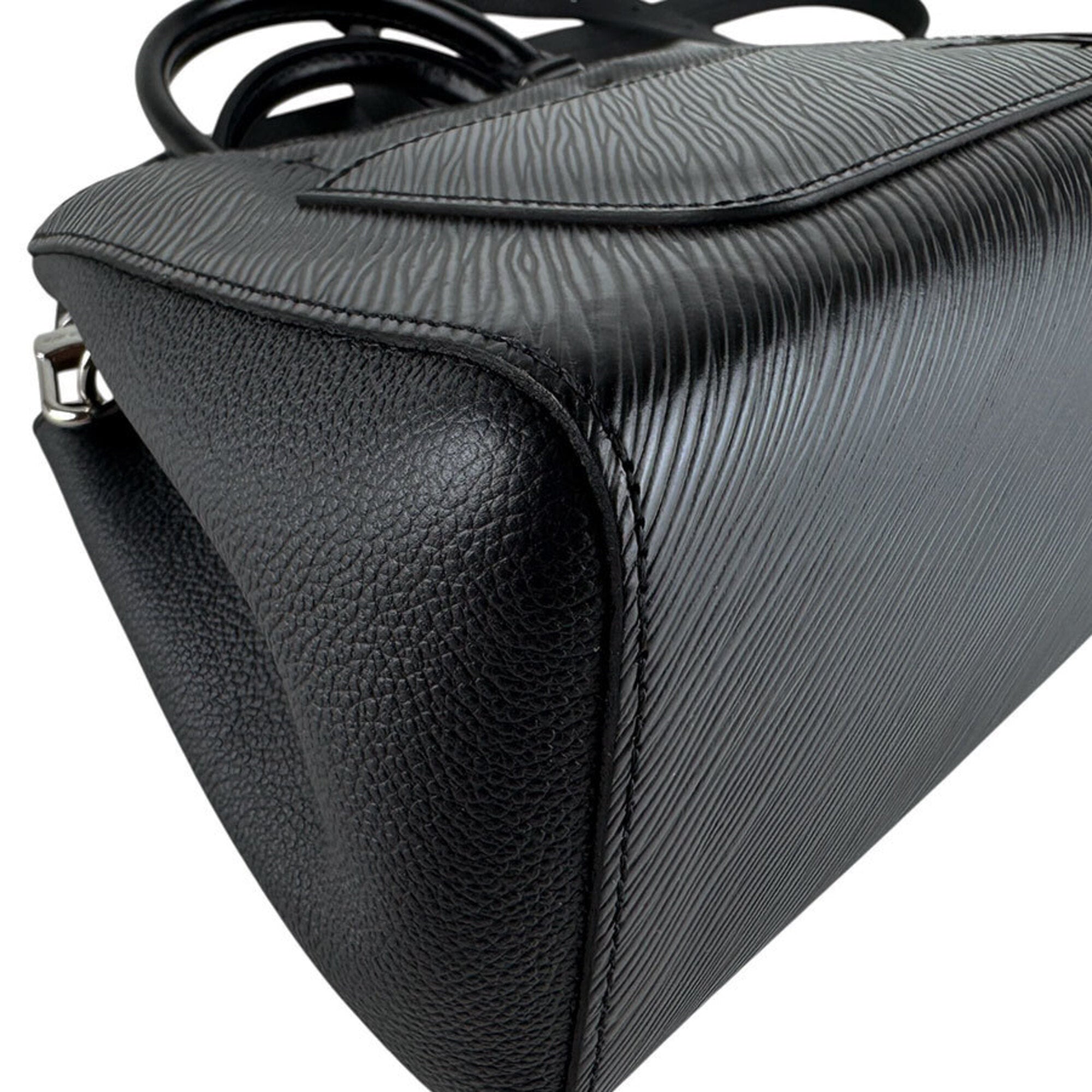 Louis Vuitton Noir Epi Leather Handbag Shoulder Bag (Pre-Owned)