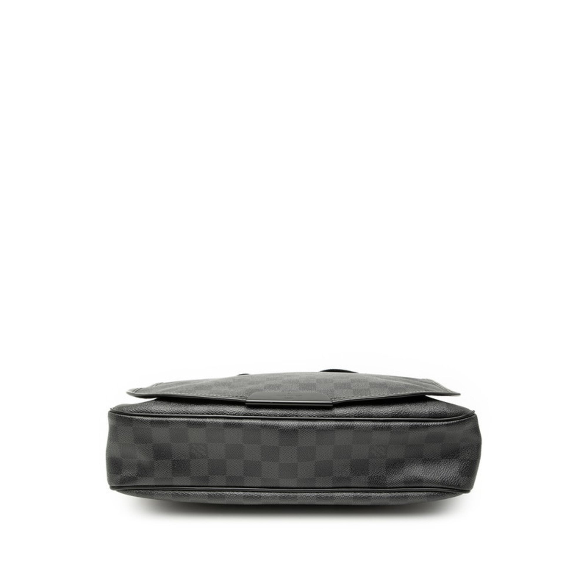 Louis Vuitton Damier Black Pvc Leather Shoulder Bag (Pre-Owned)