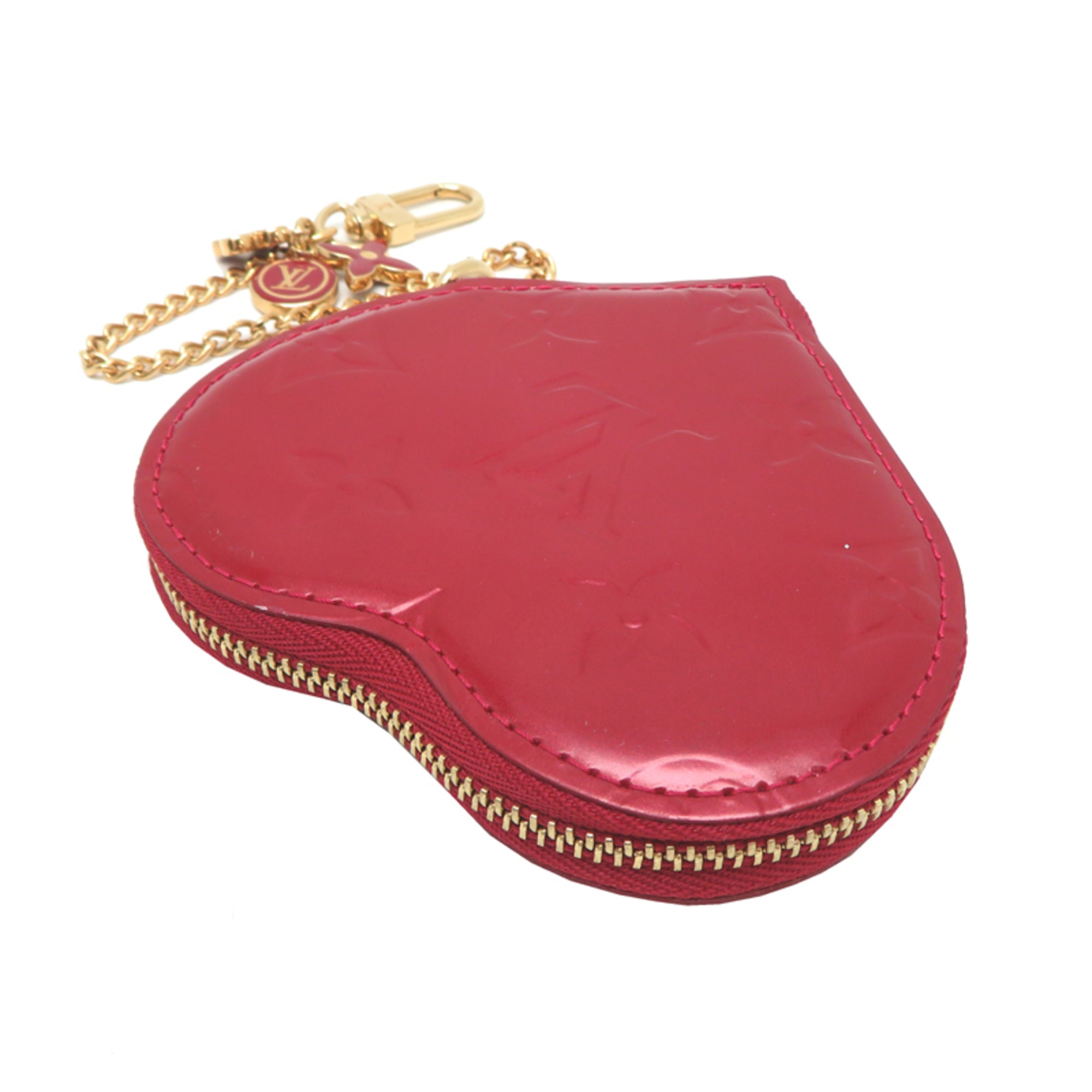 Louis Vuitton Red Color Vernis Coin Purse/Coin Case (Pre-Owned)