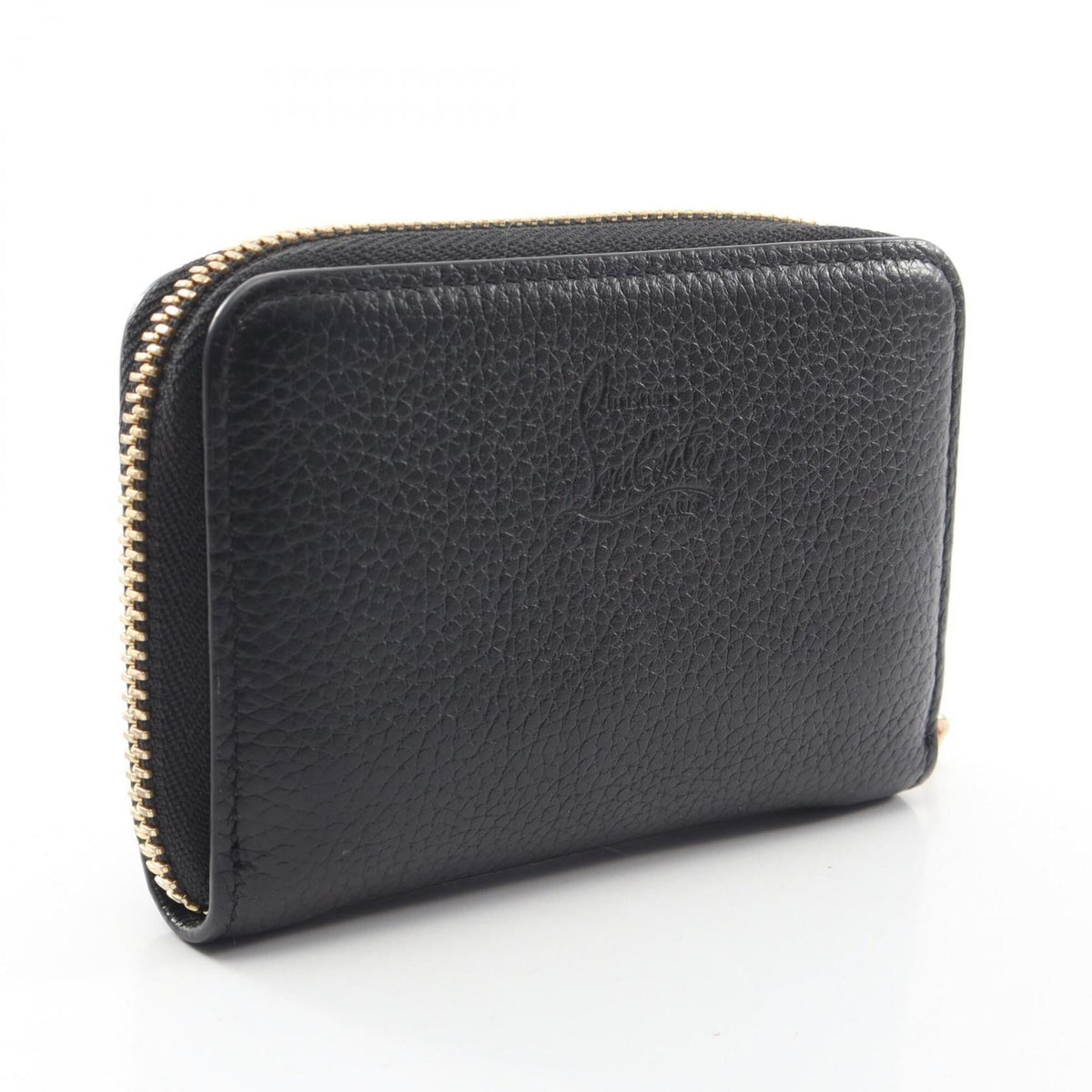 Christian Louboutin Black Leather Coin Purse/Coin Case (Pre-Owned)
