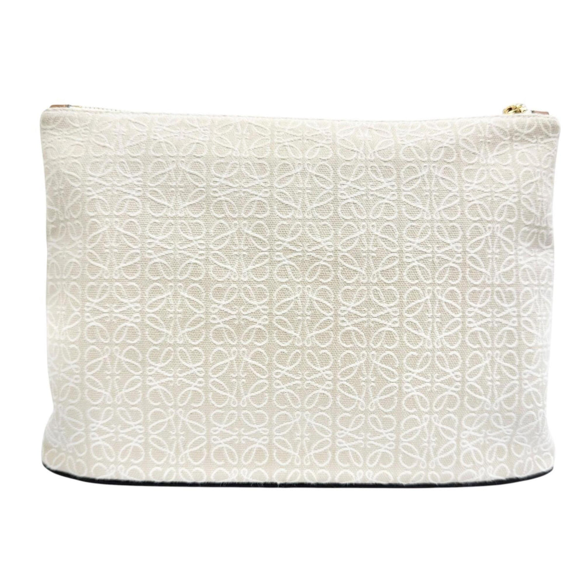 Loewe Beige Brown Leather Clutch Bag Pouch (Pre-Owned)