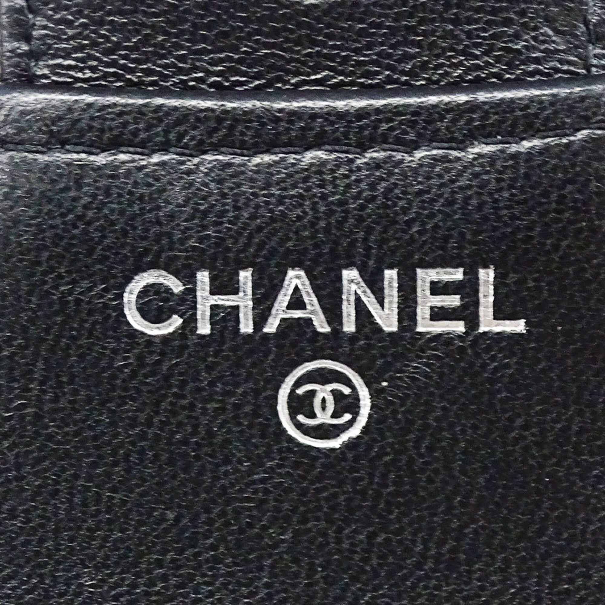 Chanel Black Wallet (Tri-Fold) (Pre-Owned)