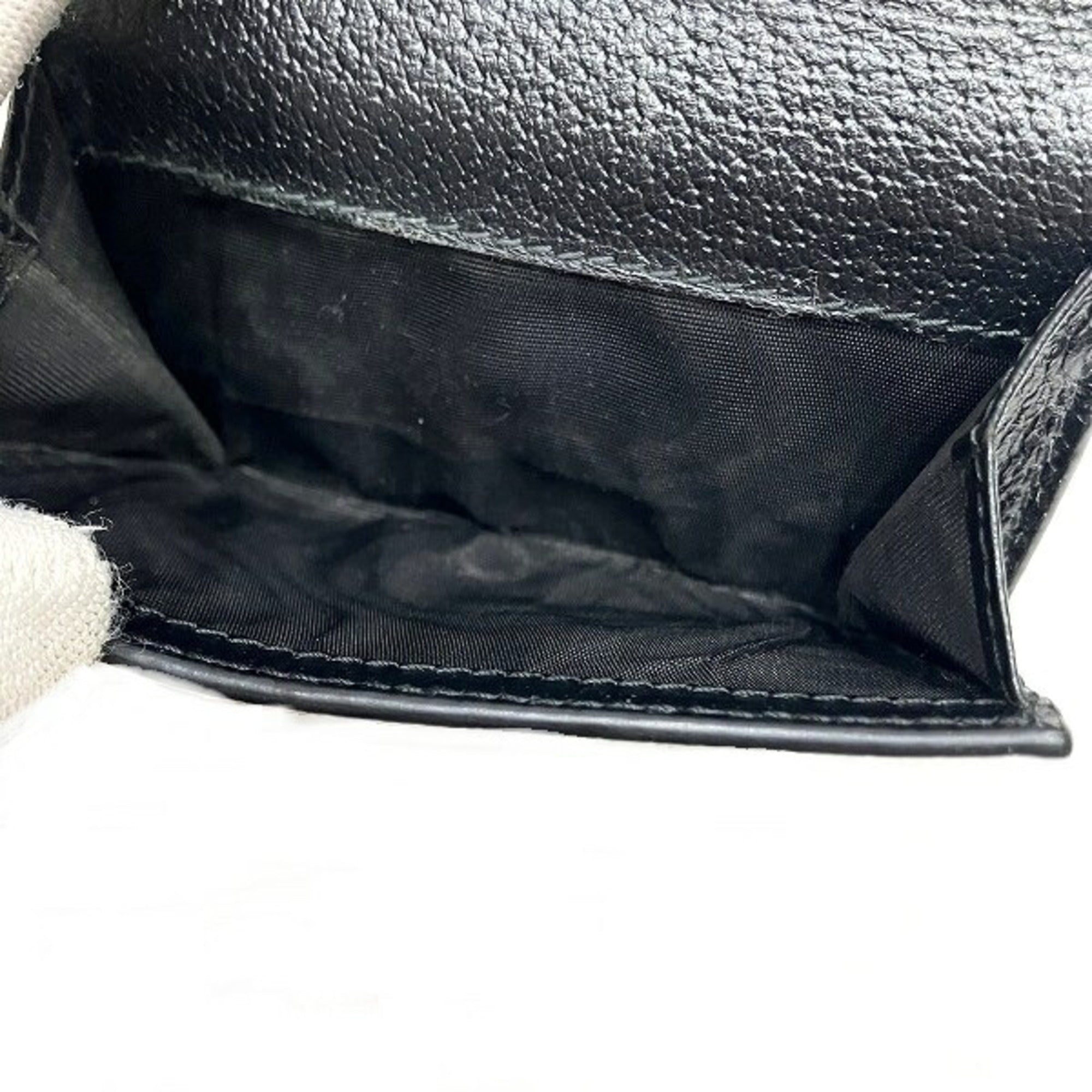 Gucci Black Leather Wallet (Tri-Fold) (Pre-Owned)