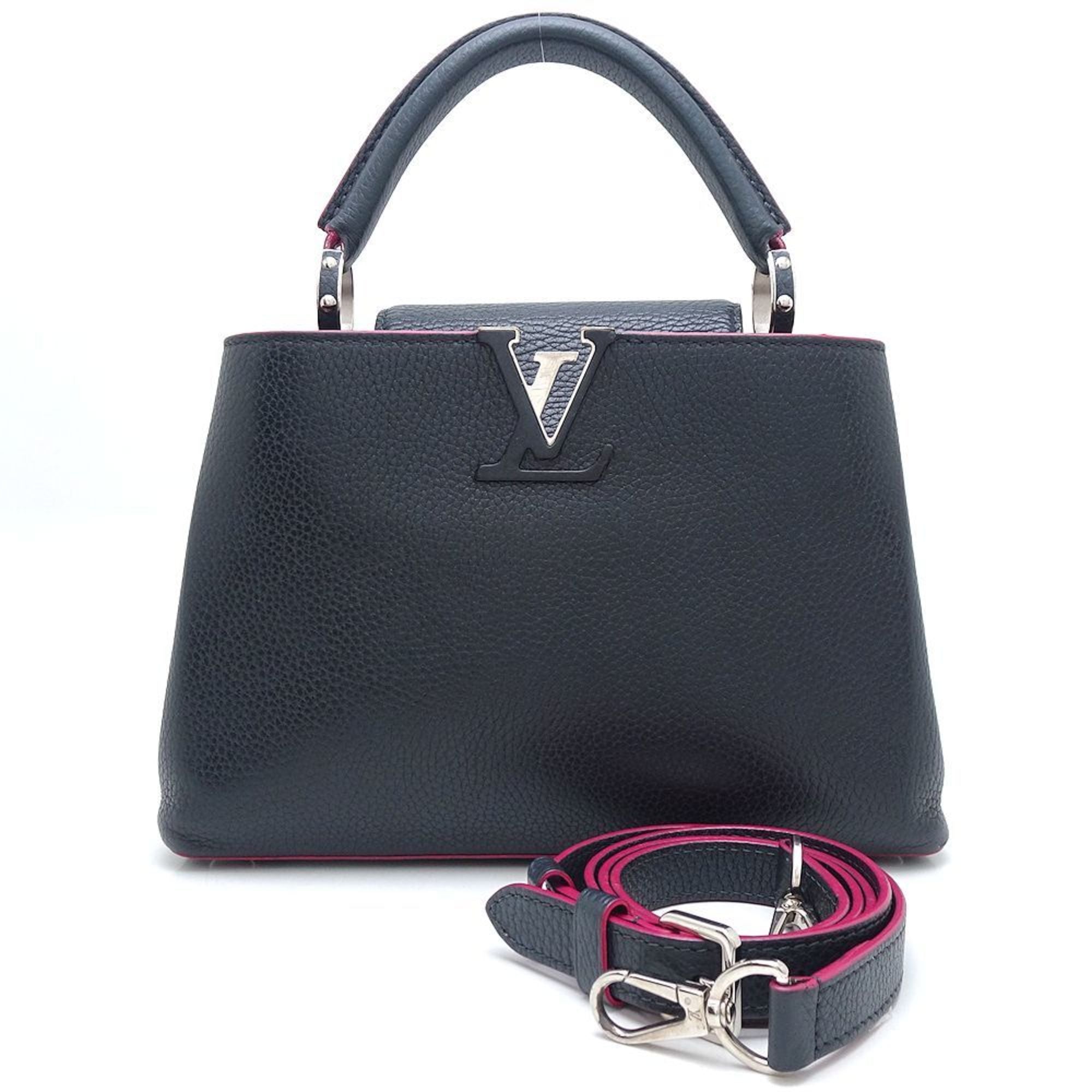 Louis Vuitton Cobalt Fuchsia Leather Handbag (Pre-Owned)