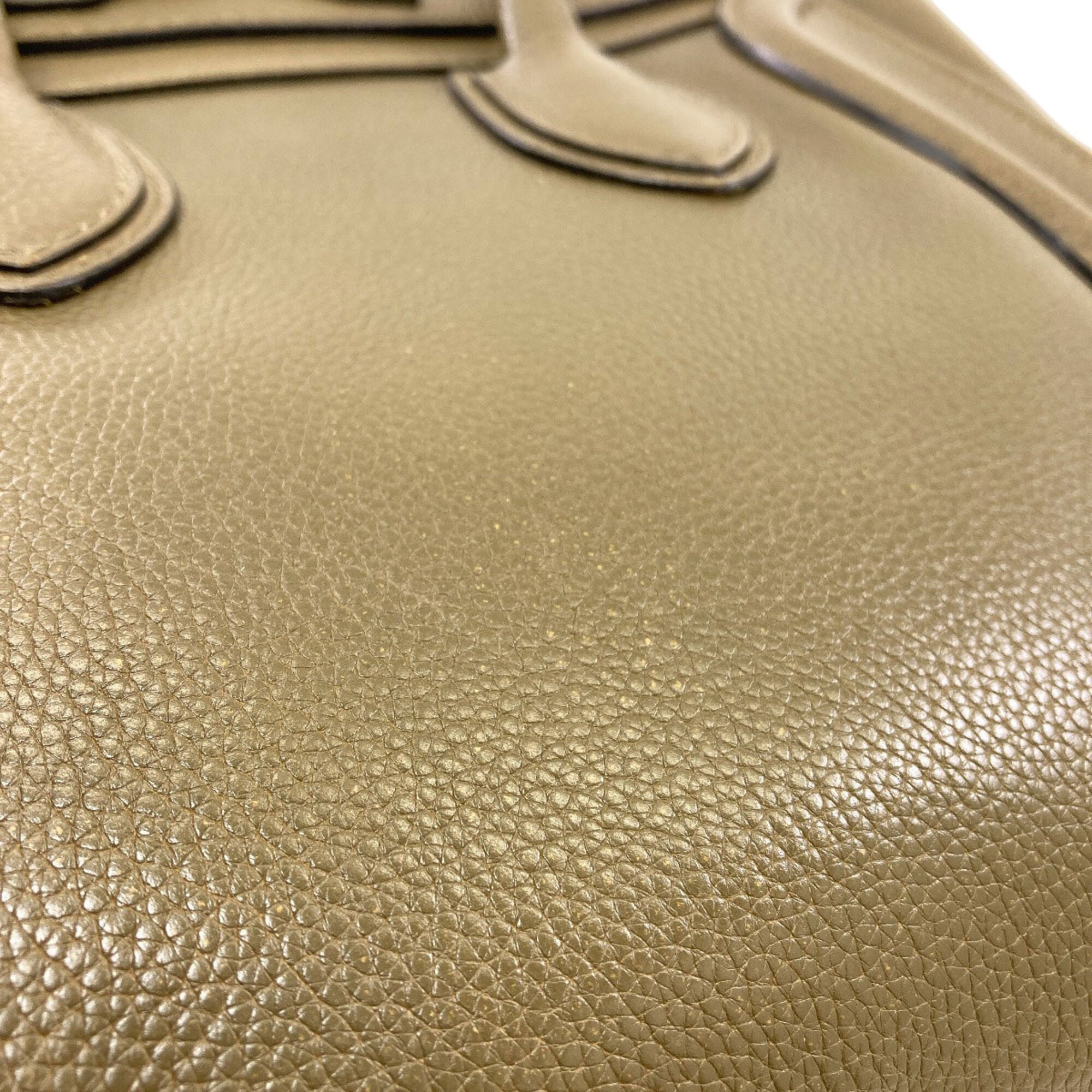 Celine Khaki Leather Handbag (Pre-Owned)