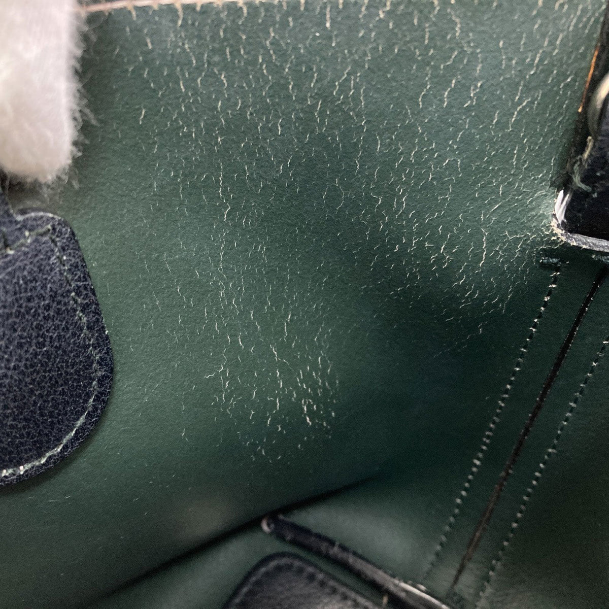 Christian Dior Black Green Pink Leather Handbag (Pre-Owned)