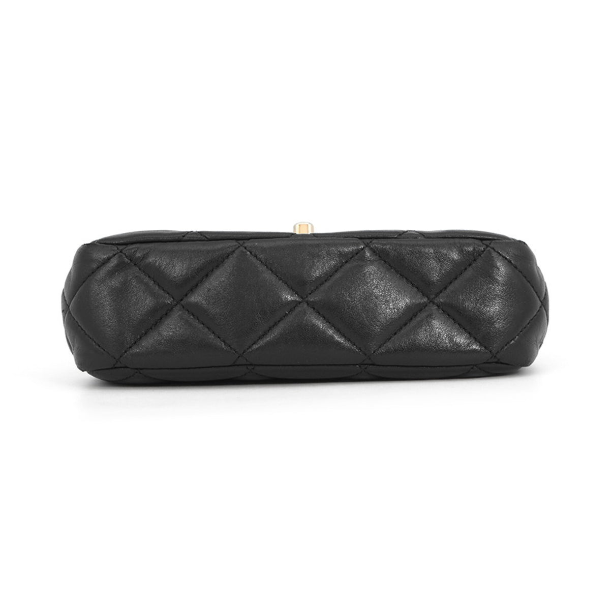 Chanel Black Leather Handbag Shoulder Bag (Pre-Owned)