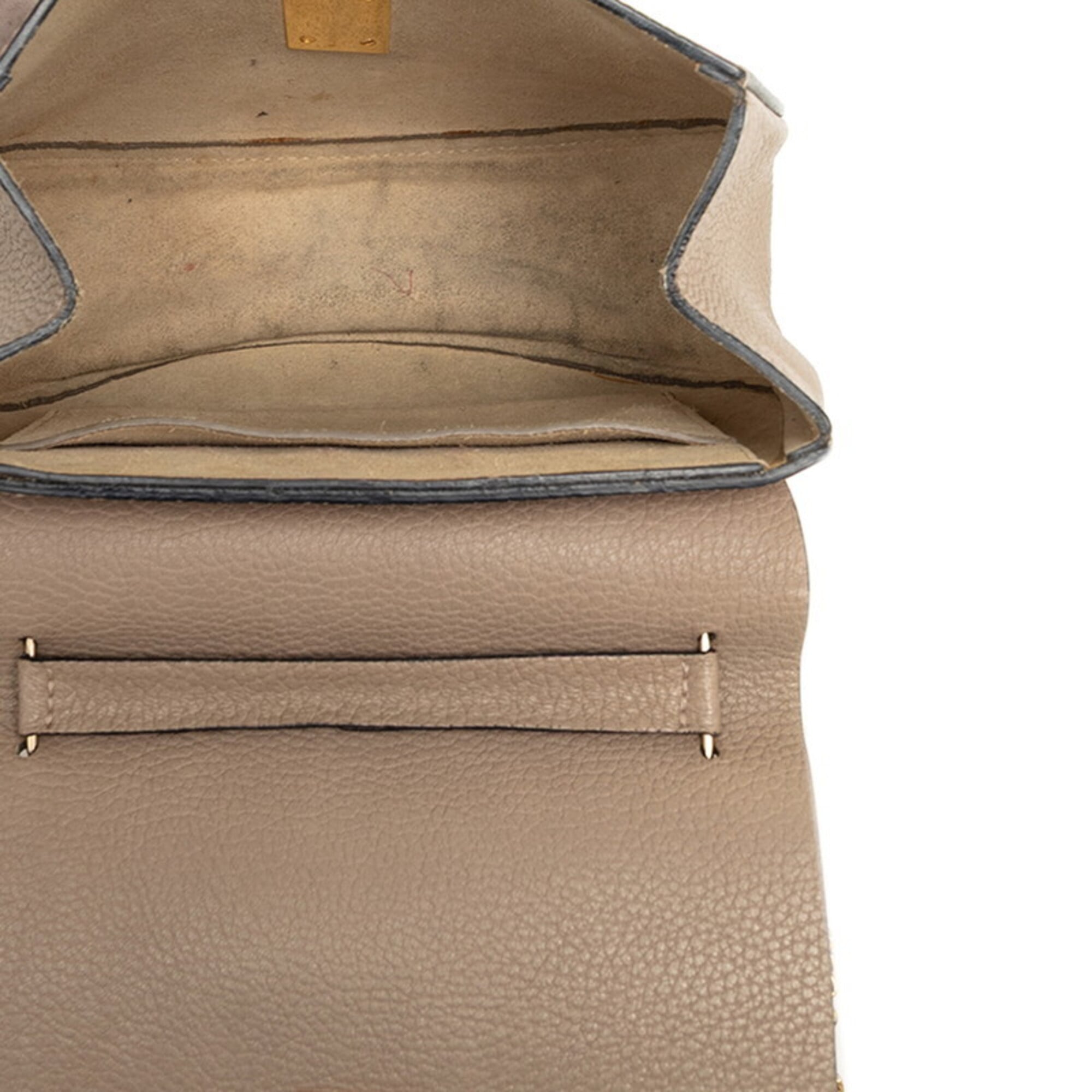 Chloé Drew Beige Leather Shoulder Bag (Pre-Owned)