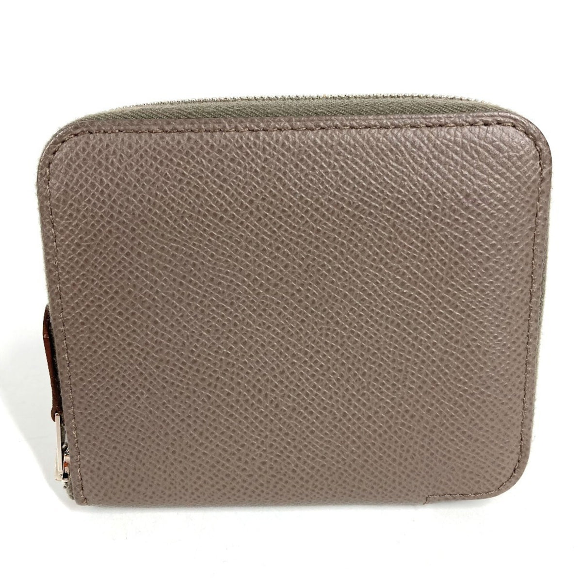 Hermes Gray Epsom Leather Coin Purse/Coin Case (Pre-Owned)