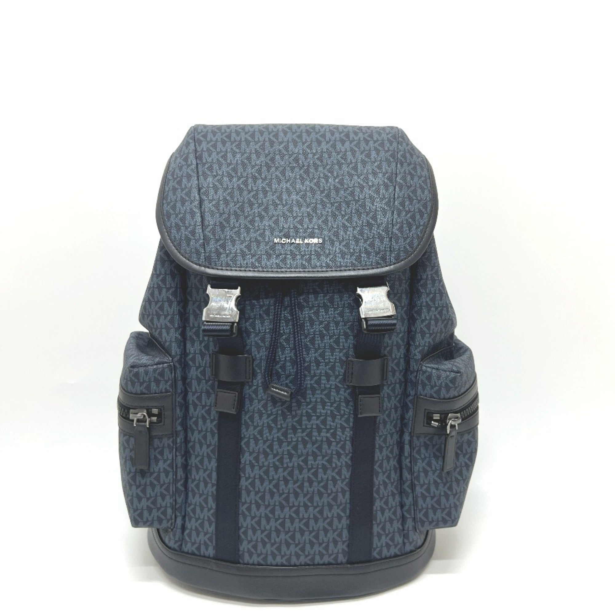 Michael Kors Navy Pvc Leather Backpack (Pre-Owned)