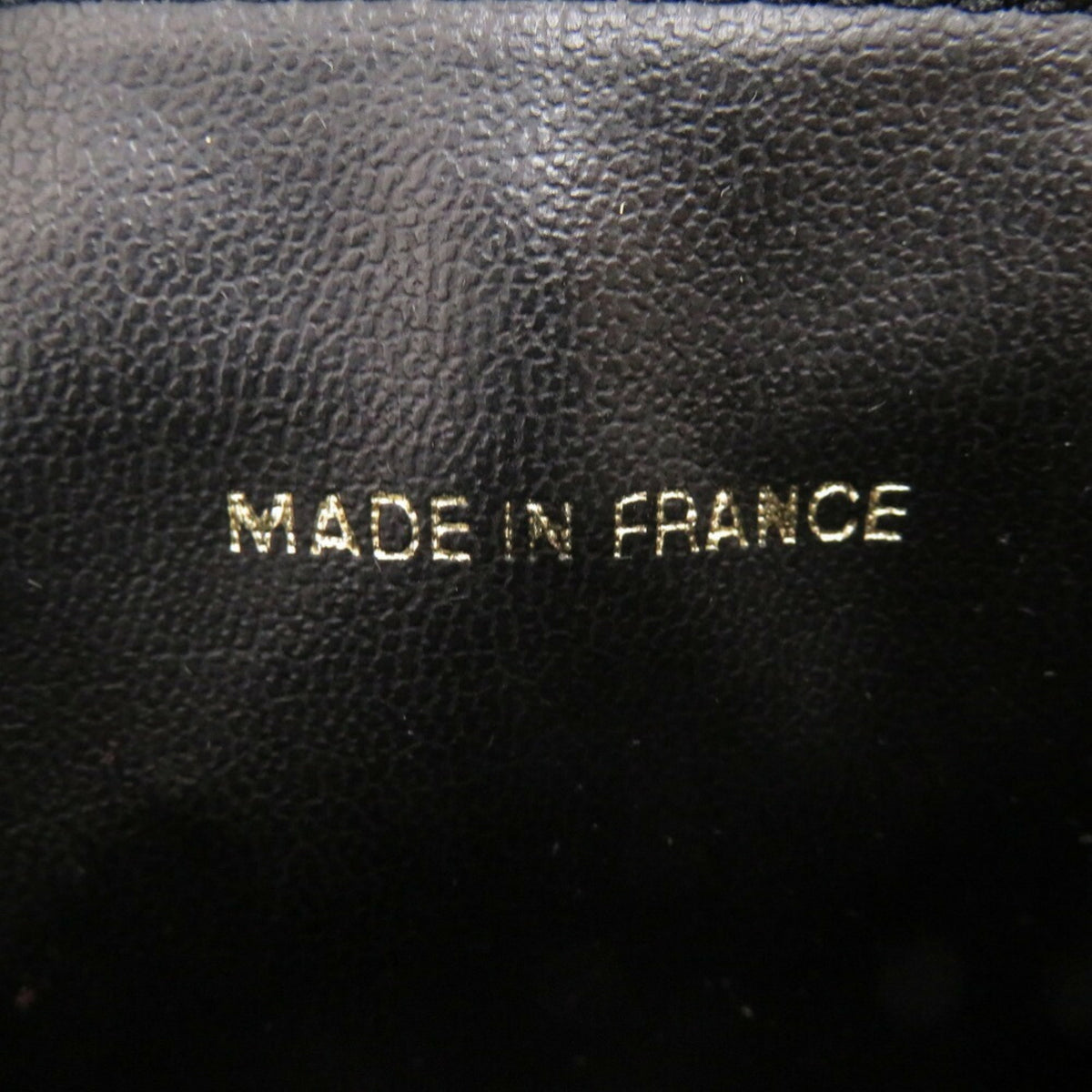 Chanel Black Grained Calfskin Handbag Vanity Bag (Pre-Owned)