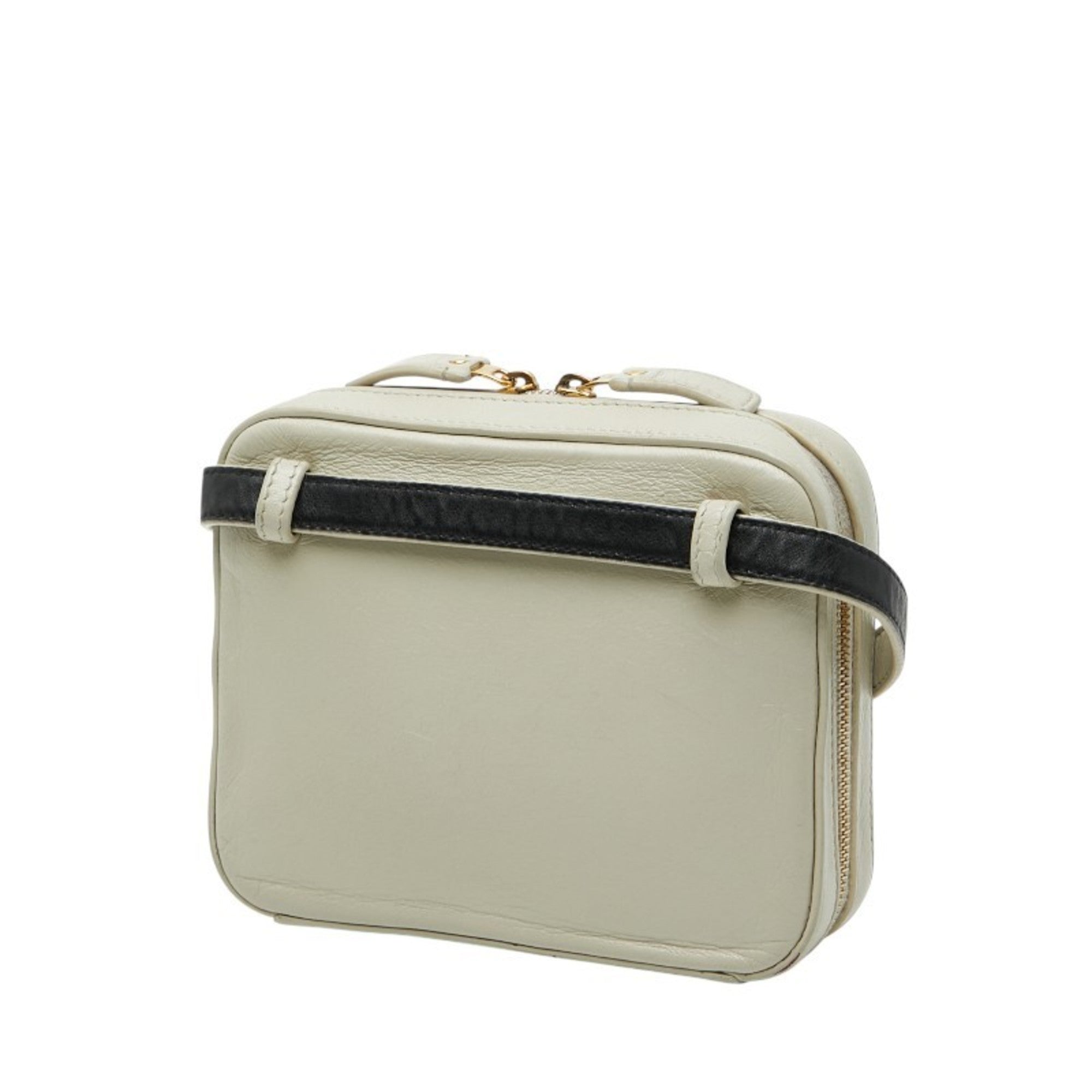 Saint Laurent White Leather Fanny Pack (Pre-Owned)