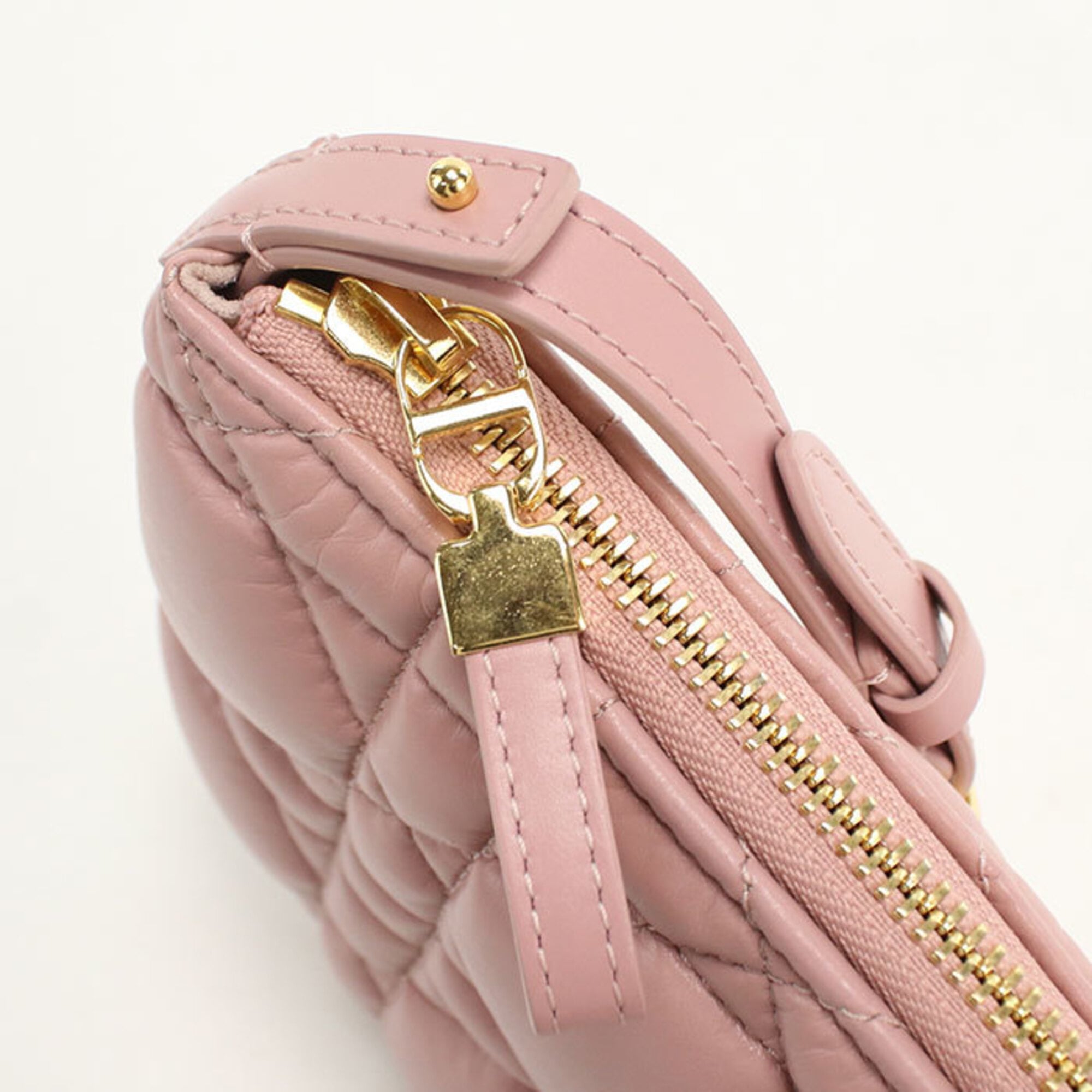 Christian Dior Pink Leather Shoulder Bag (Pre-Owned)