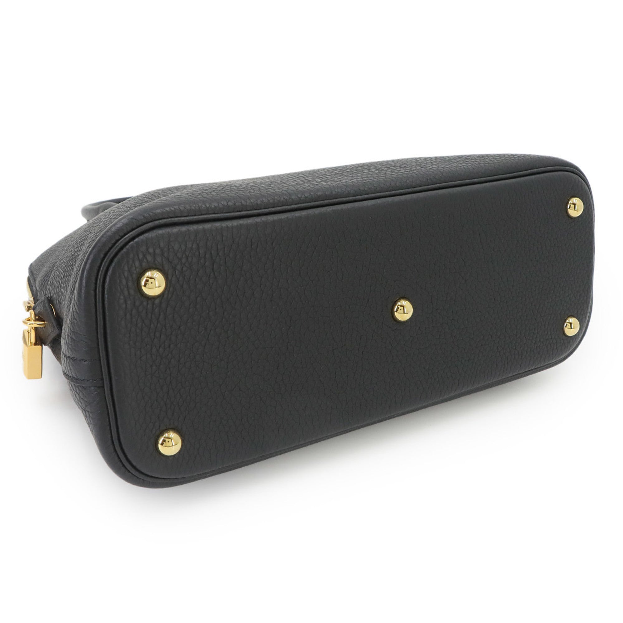 Hermes Bolide Black Taurillon Clemence Leather Handbag (Pre-Owned)