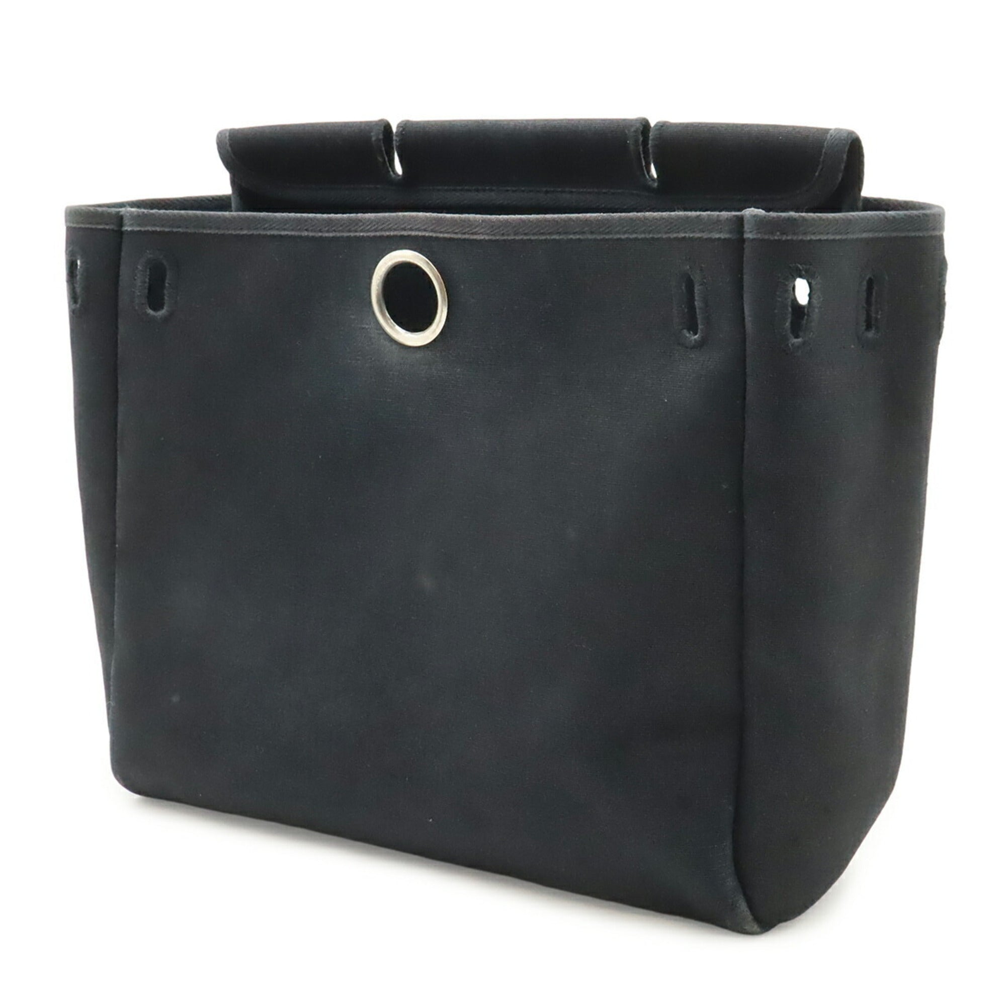 Hermes Black Toile Officier Backpack Handbag (Pre-Owned)