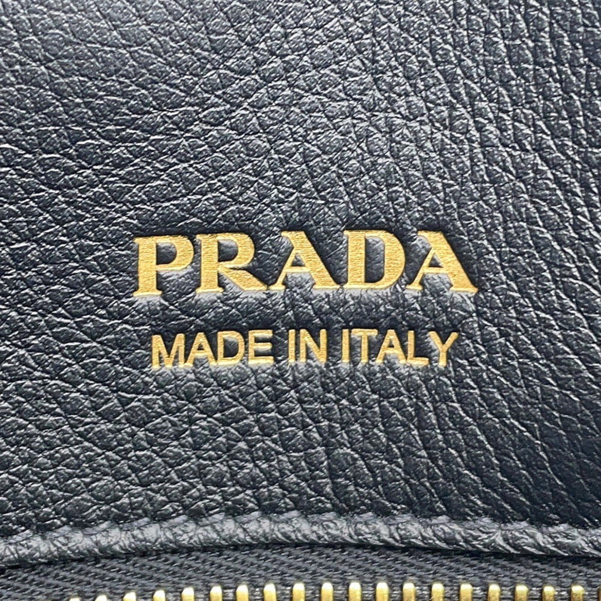 Prada Black Leather Tote Bag (Pre-Owned)