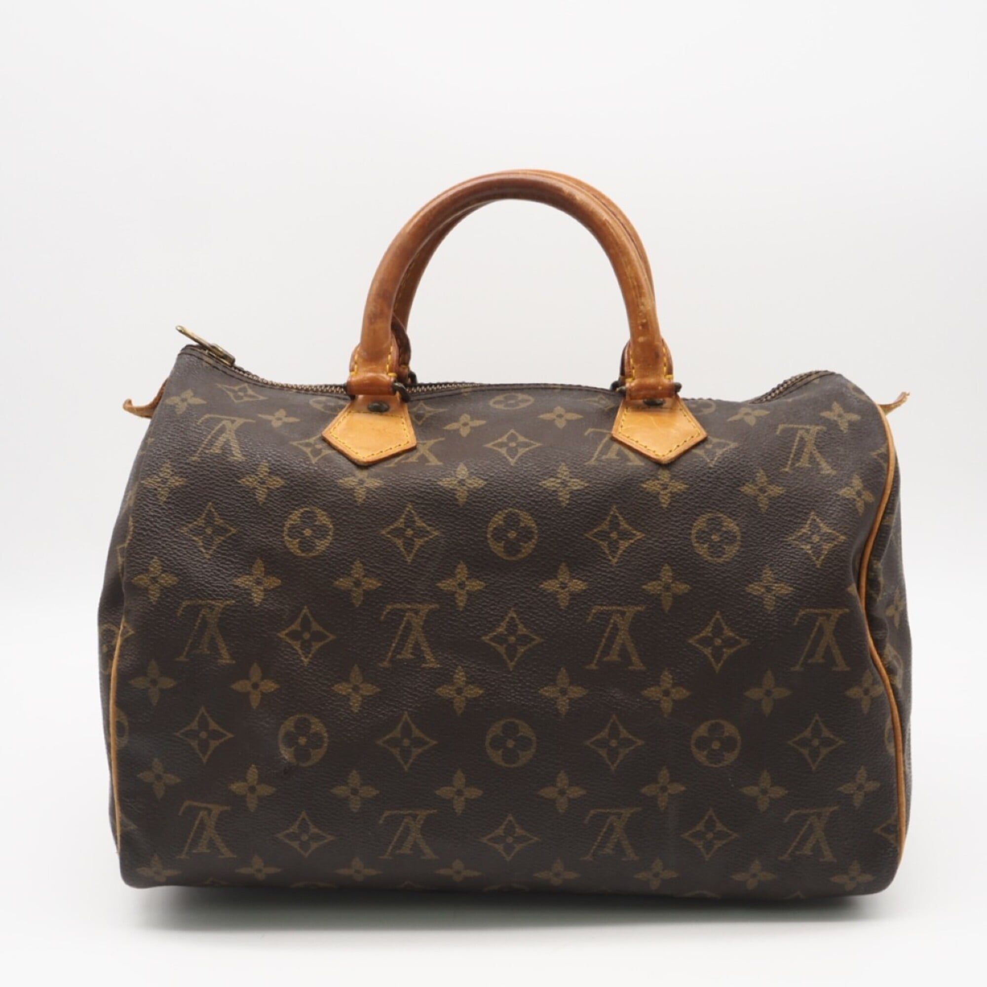 Louis Vuitton Black Coated Canvas Leather Handbag (Pre-Owned)