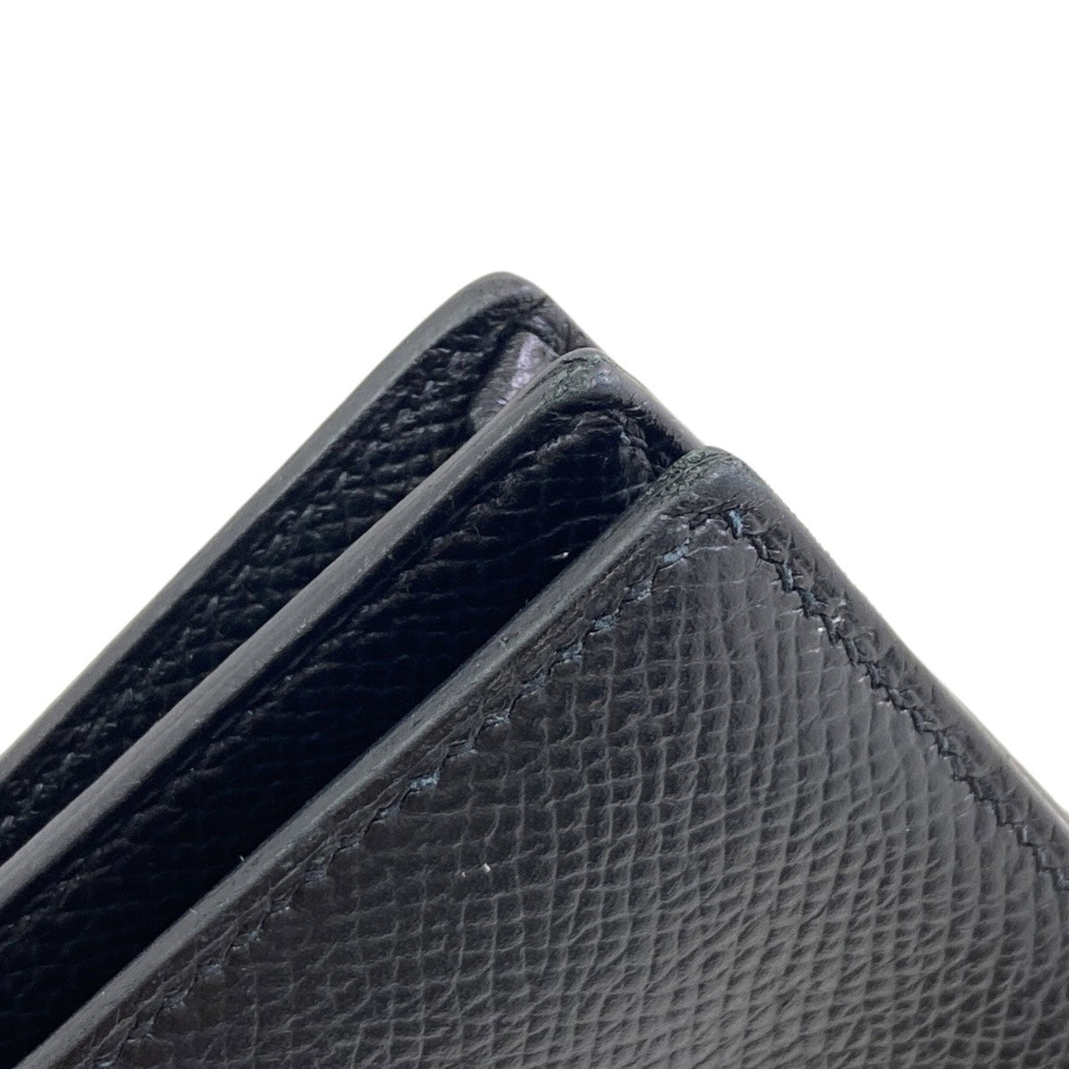 Hermes Black Epsom Leather Long Wallet (Bi-Fold) (Pre-Owned)