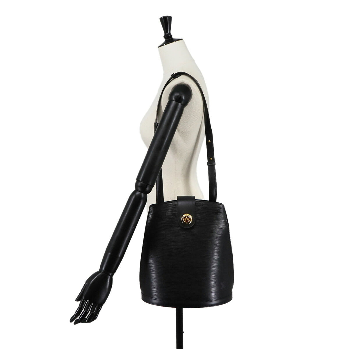 Louis Vuitton Epi Noir Epi Leather Handbag Shoulder Bag (Pre-Owned)