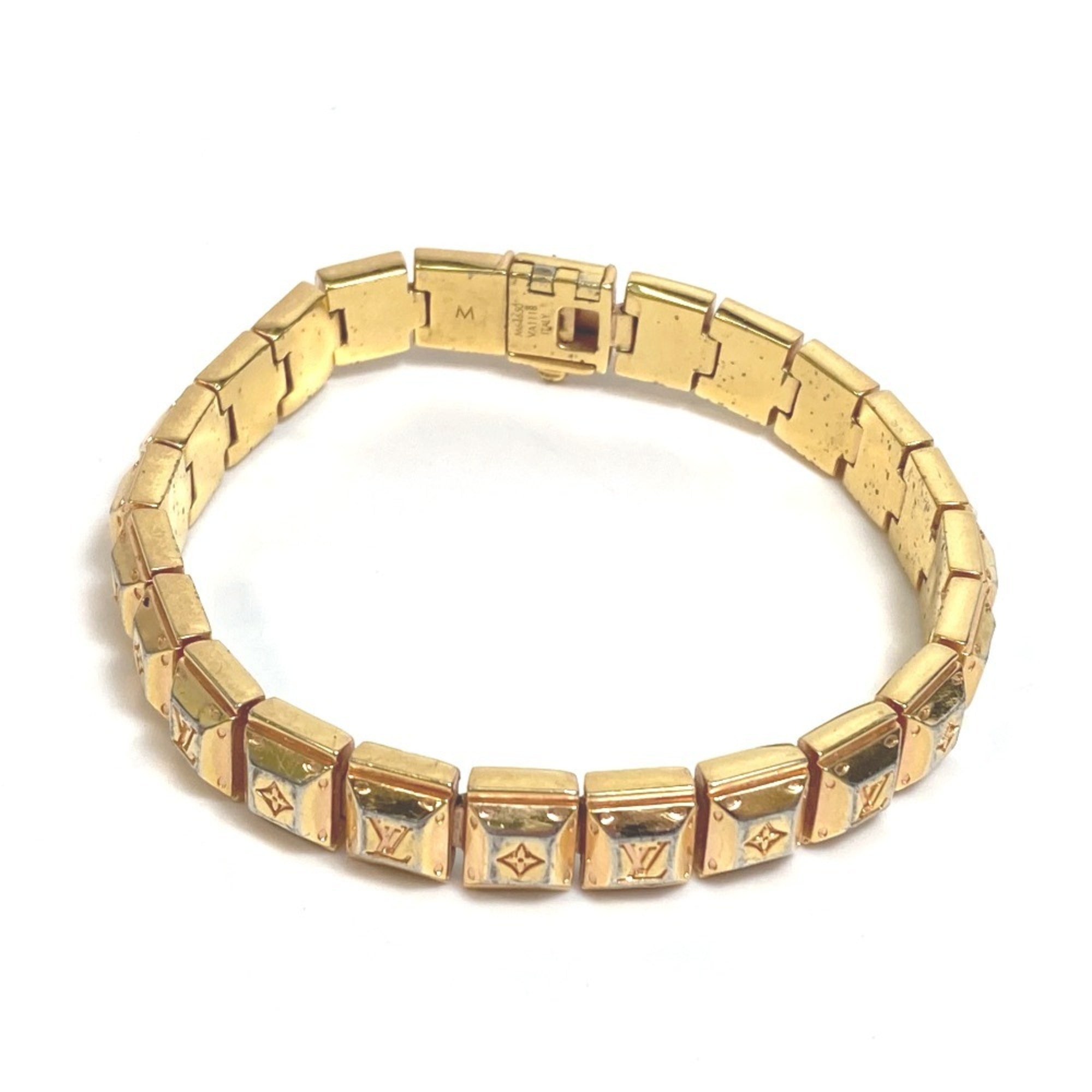 Louis Vuitton Gold Metal Tennis Bracelet (Pre-Owned)