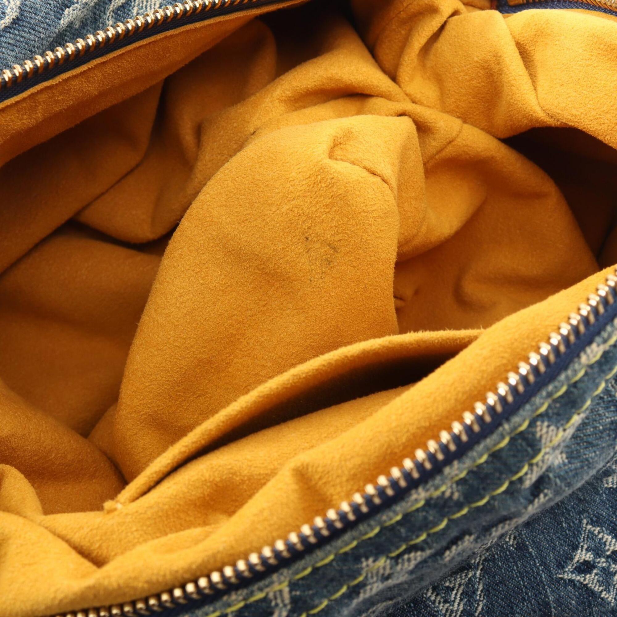 Louis Vuitton Blue Monogram Denim Handbag Shoulder Bag (Pre-Owned)