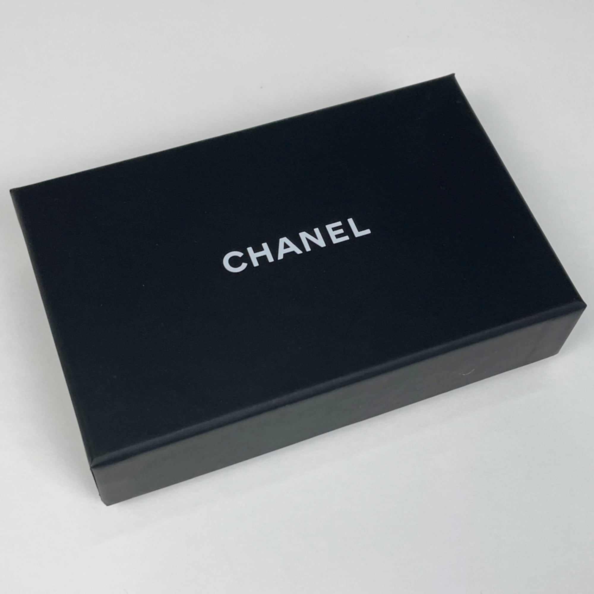 Chanel Matelasse Black Leather Coin Purse/Coin Case (Pre-Owned)