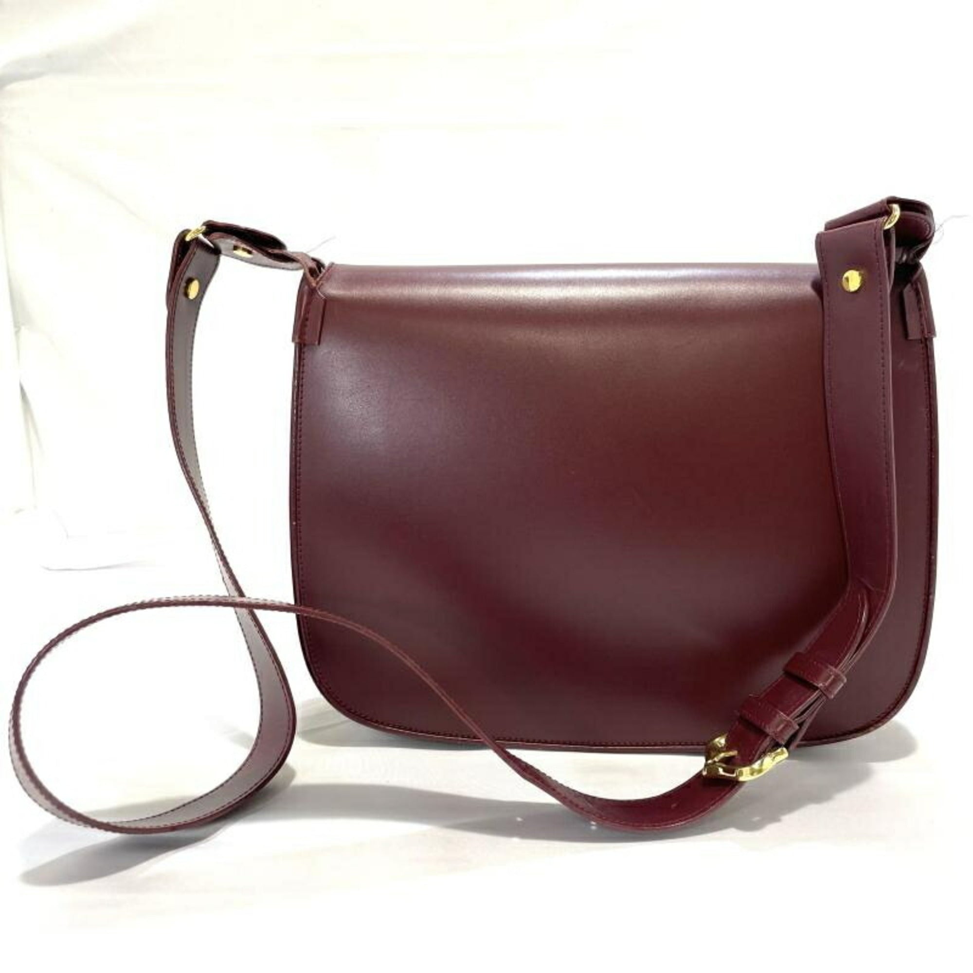 Cartier Blue Wine Red Shoulder Bag (Pre-Owned)