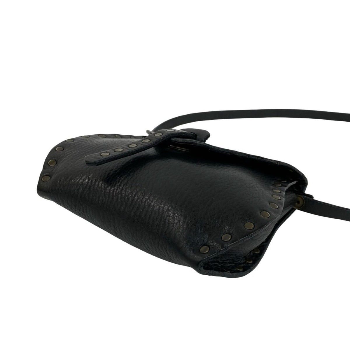 Celine Black Leather Pochette Shoulder Bag (Pre-Owned)