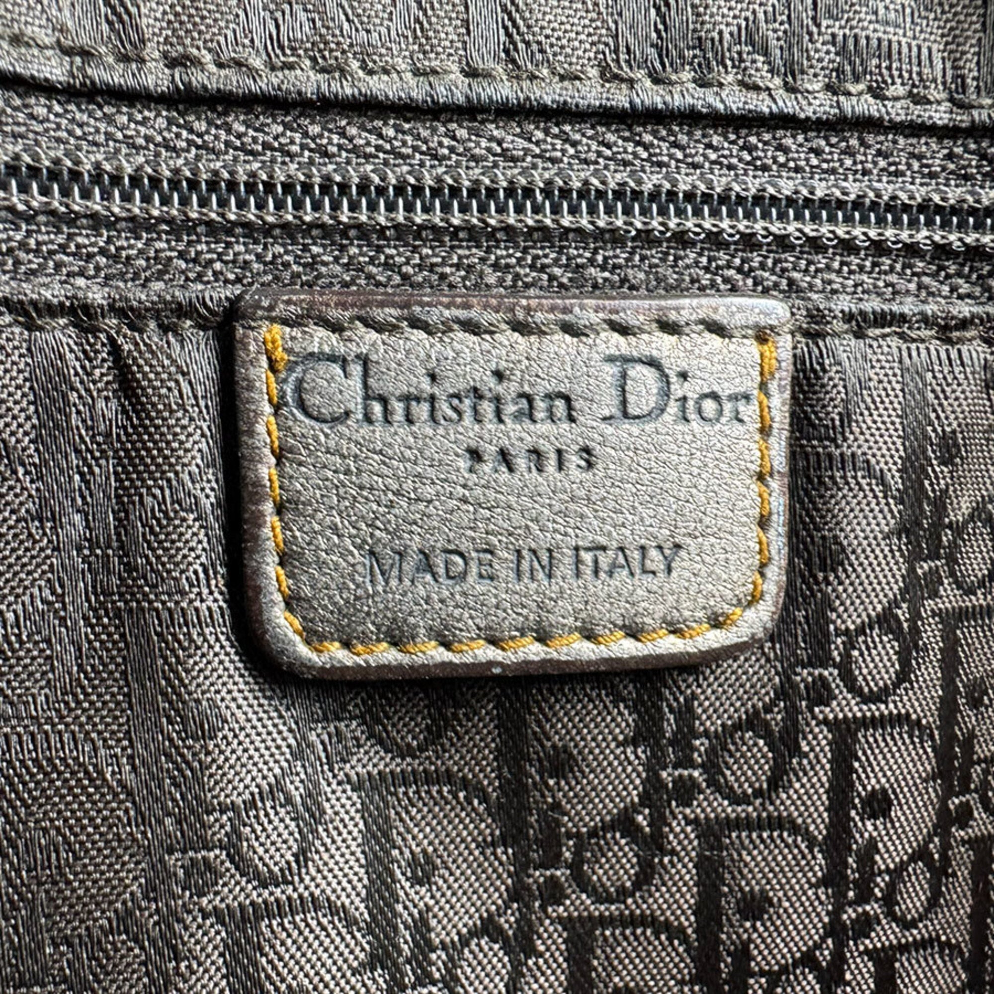 Christian Dior Gold Leather Shoulder Bag (Pre-Owned)