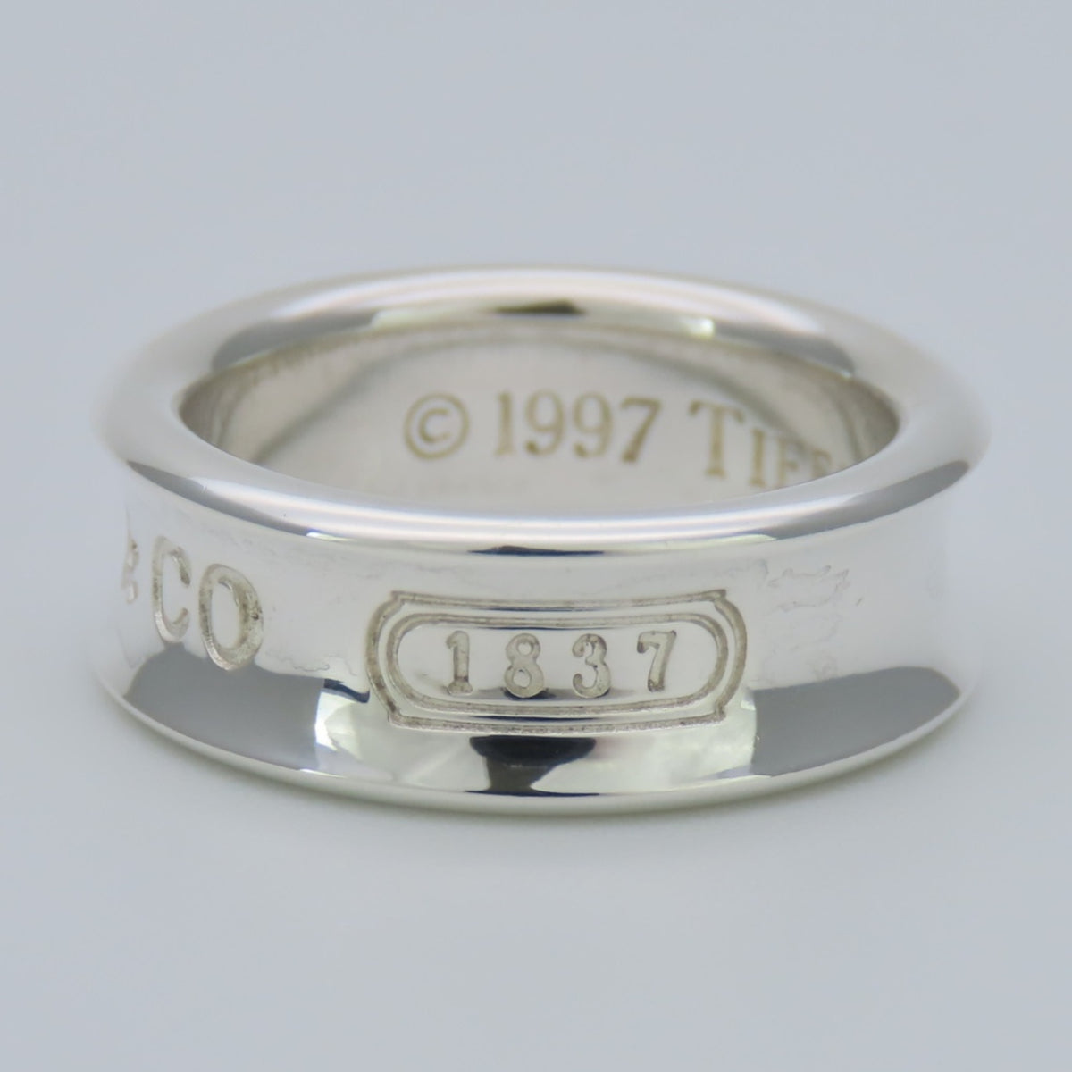 Tiffany Silver Silver 925 Band Ring (Pre-Owned)