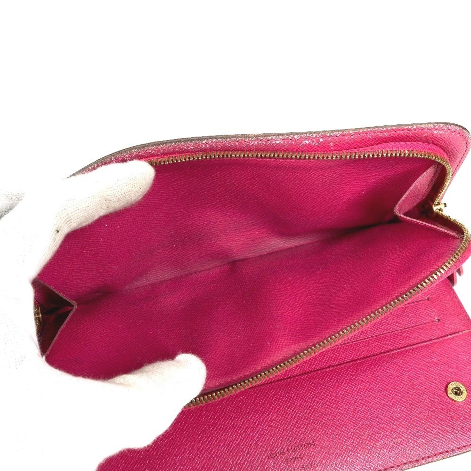 Louis Vuitton Black Pink Monogram Multicolore Long Wallet (Bi-Fold) (Pre-Owned)
