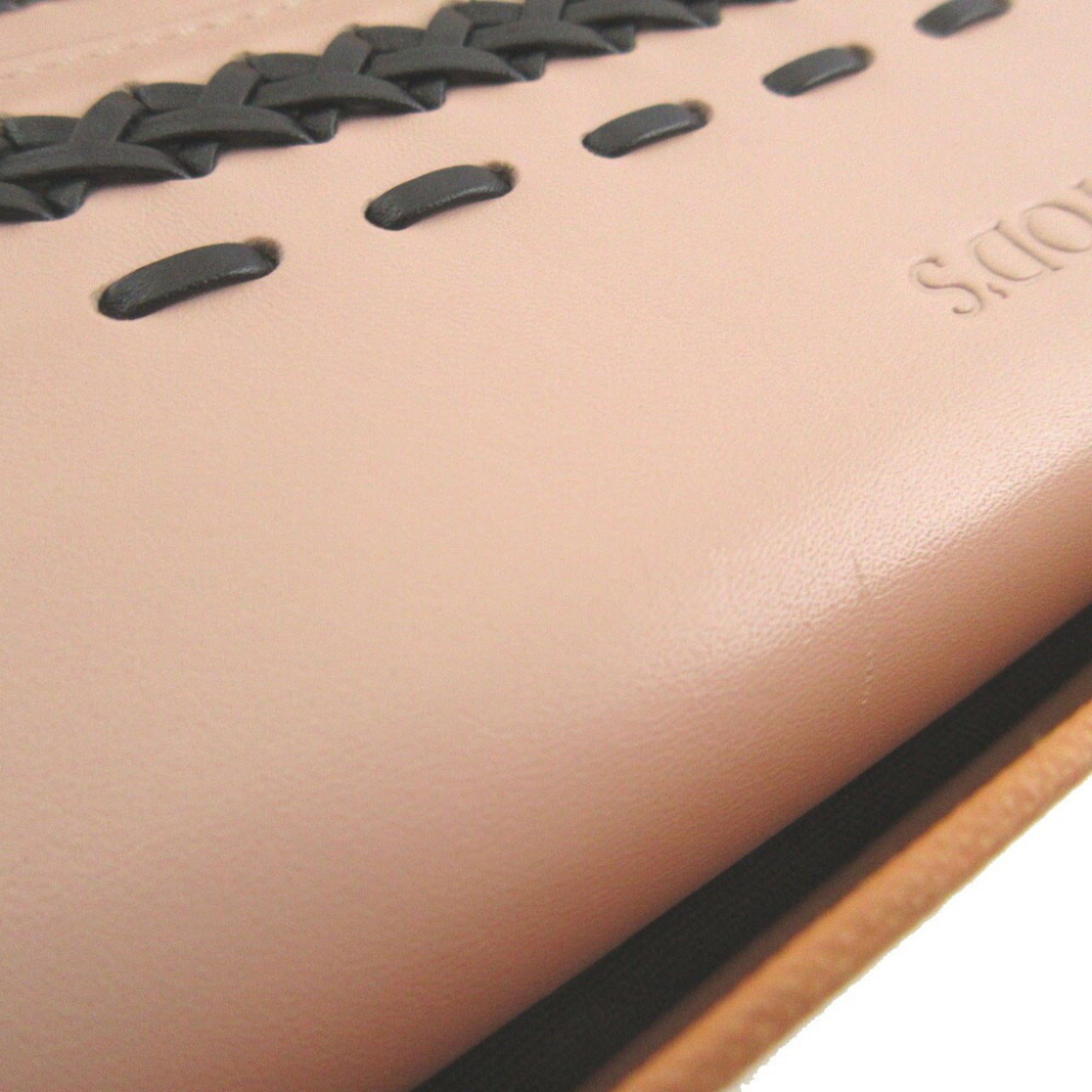 Tod's Pink Leather Long Wallet (Bi-Fold) (Pre-Owned)