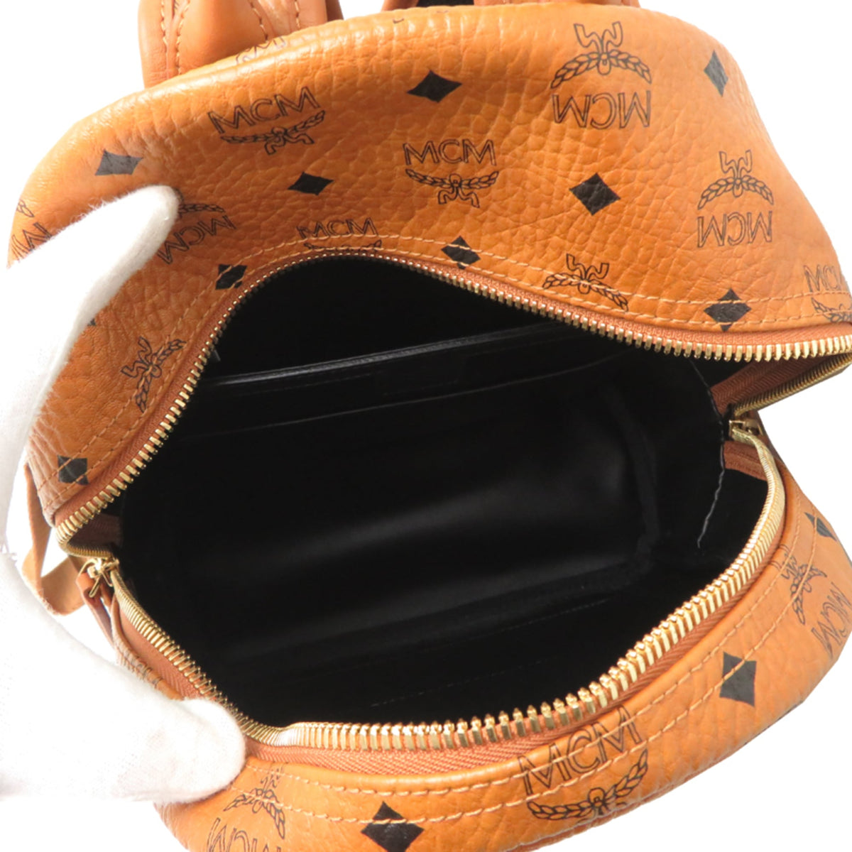 Mcm Brown Pvc Backpack (Pre-Owned)