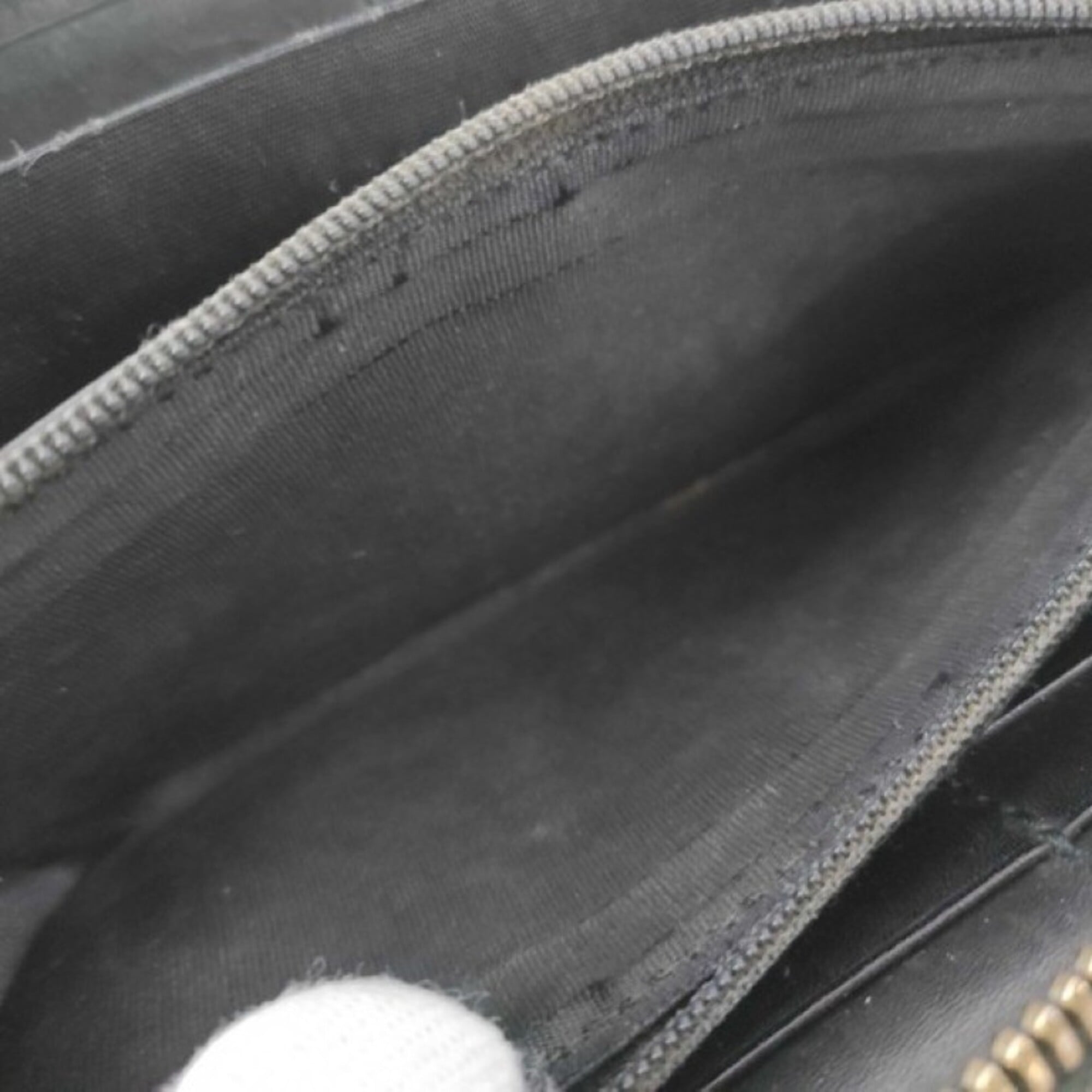 Gucci Black Pvc Leather Long Wallet (Bi-Fold) (Pre-Owned)