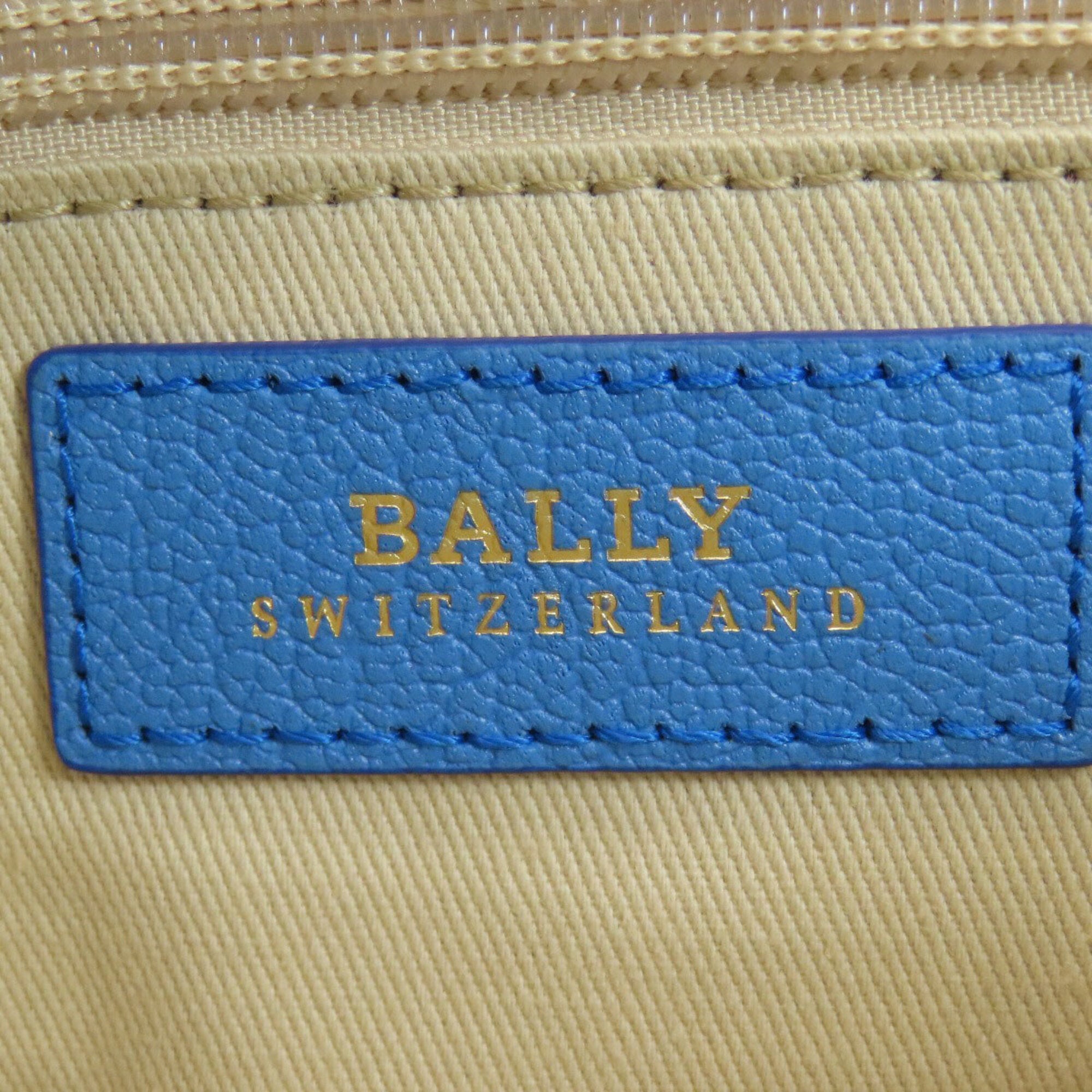 Bally Blue Leather Handbag (Pre-Owned)