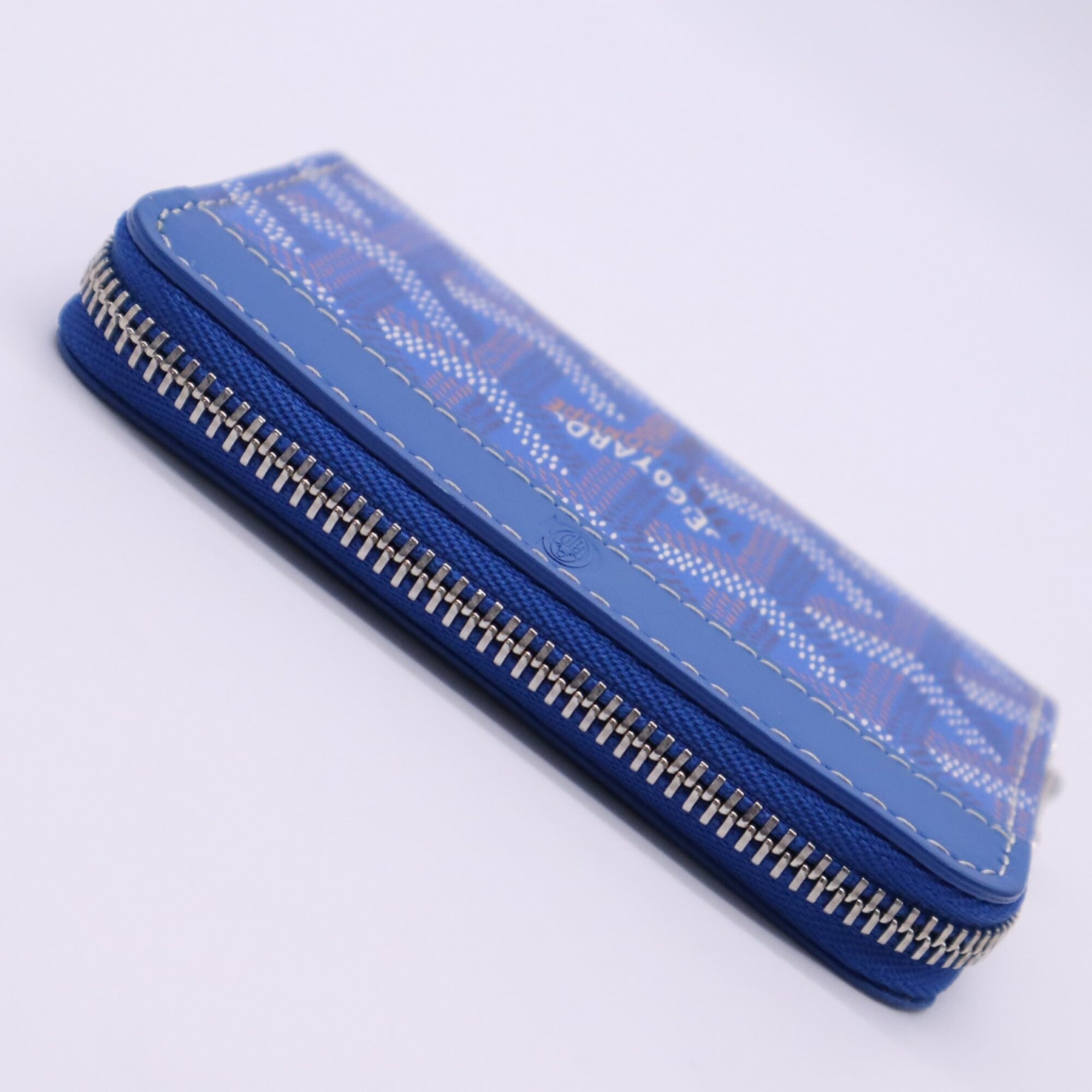 Goyard Blue Multi-Color Coated Canvas Leather Wallet (Bi-Fold) (Pre-Owned)
