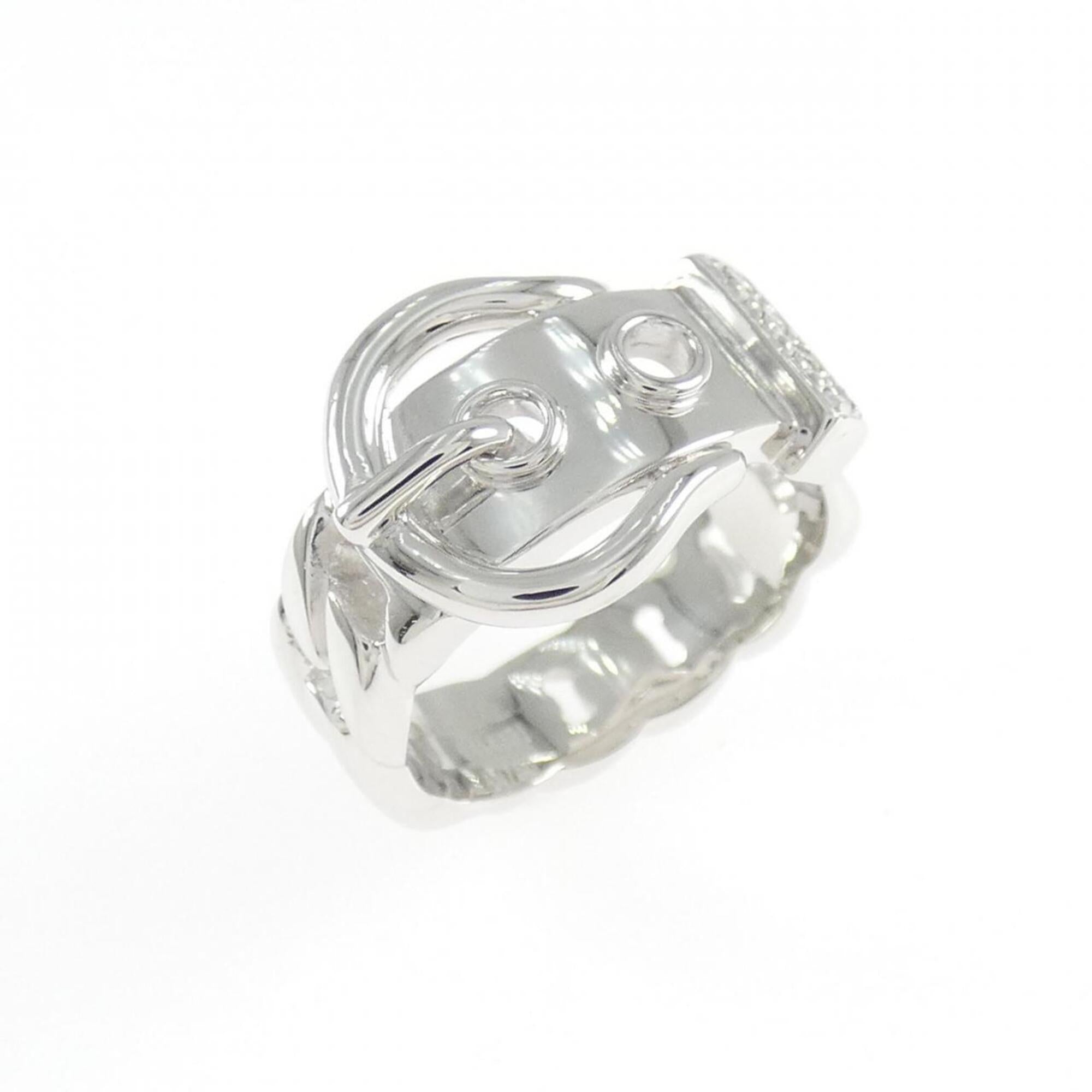 Hermes White Gold (18K) Band Ring (Pre-Owned)