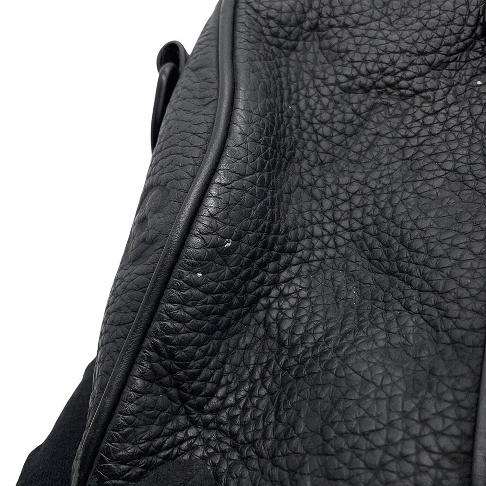 Louis Vuitton Black Noir Monogram Leather Handbag (Pre-Owned)