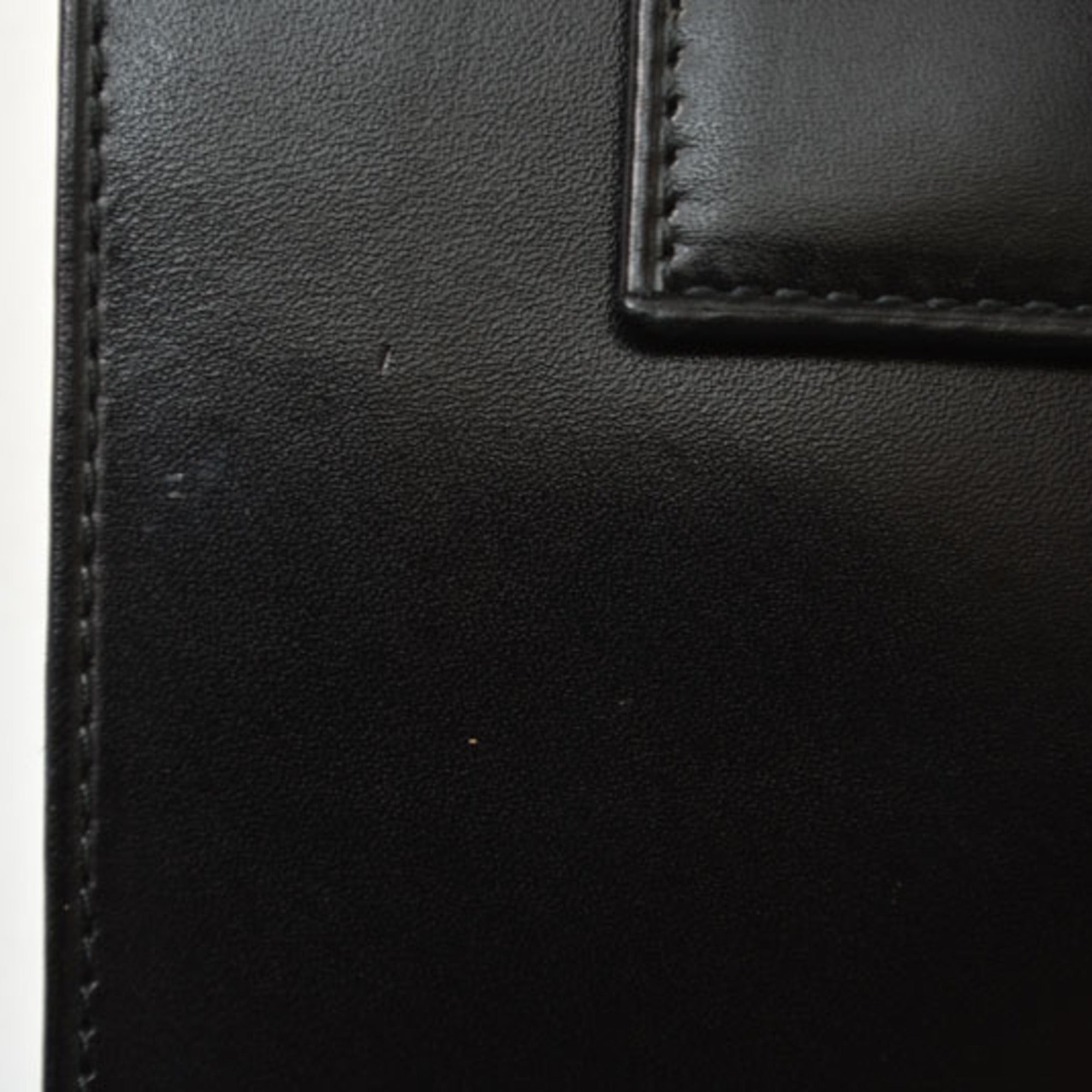 Prada Black Nero Leather Wallet (Tri-Fold) (Pre-Owned)