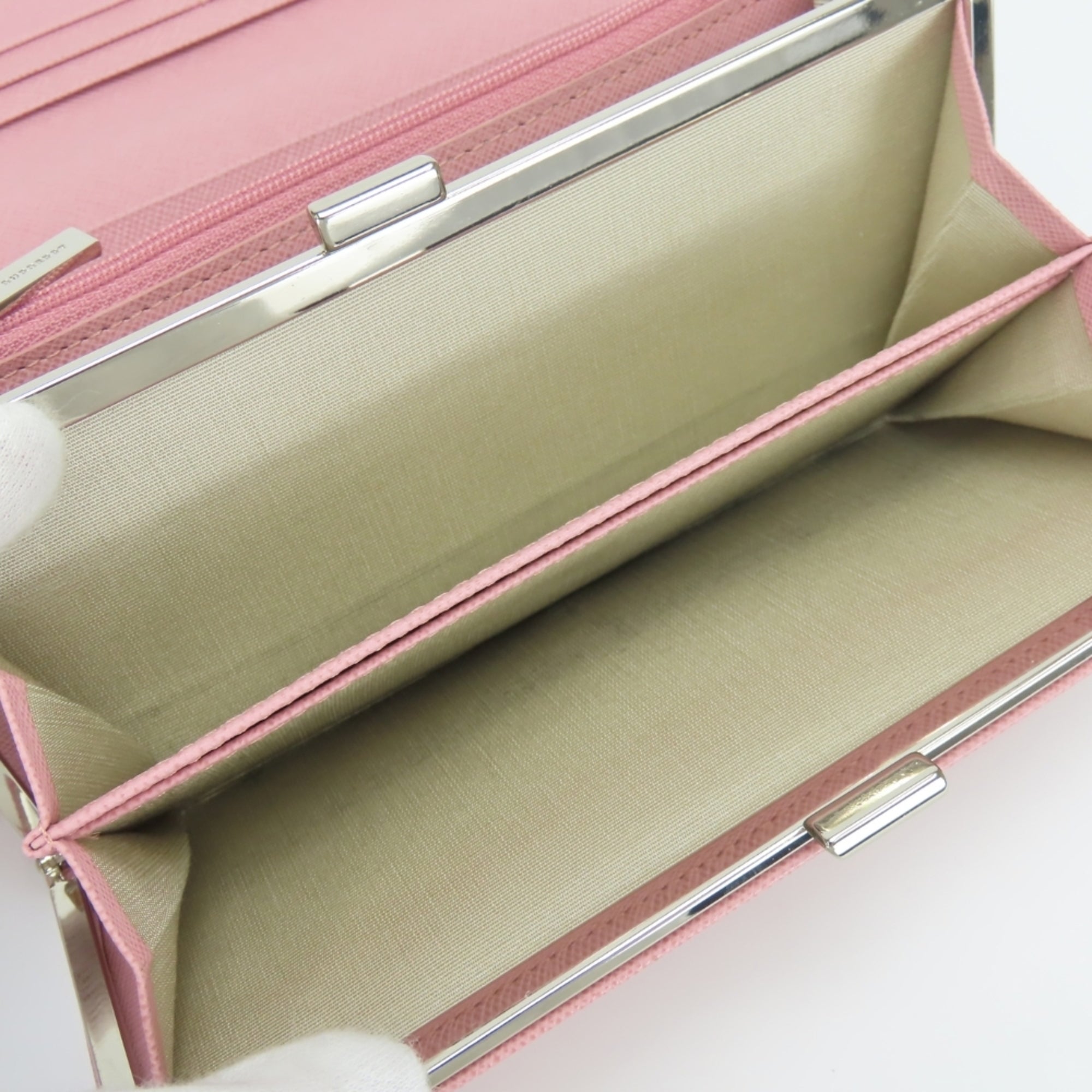 Burberry Pink Leather Coin Purse/Coin Case (Pre-Owned)