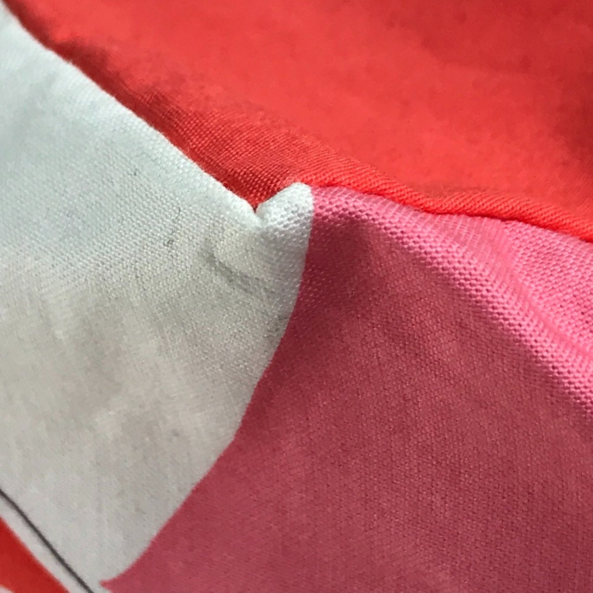 Hermes Pink Red Color Cotton Beach Bag Tote Bag (Pre-Owned)