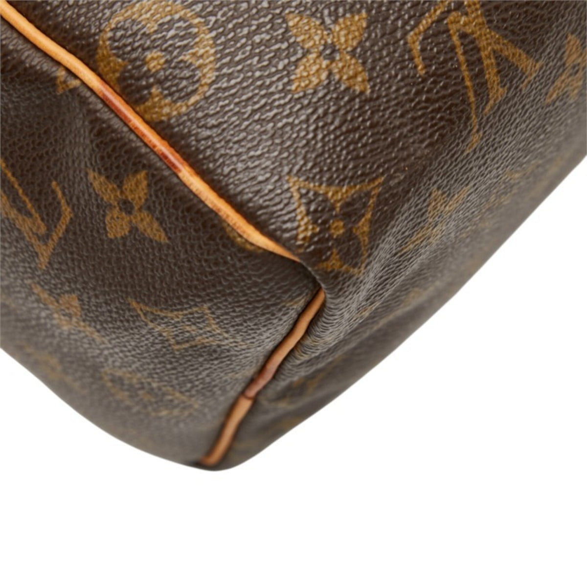 Louis Vuitton Brown Pvc Leather Boston Bag Handbag (Pre-Owned)