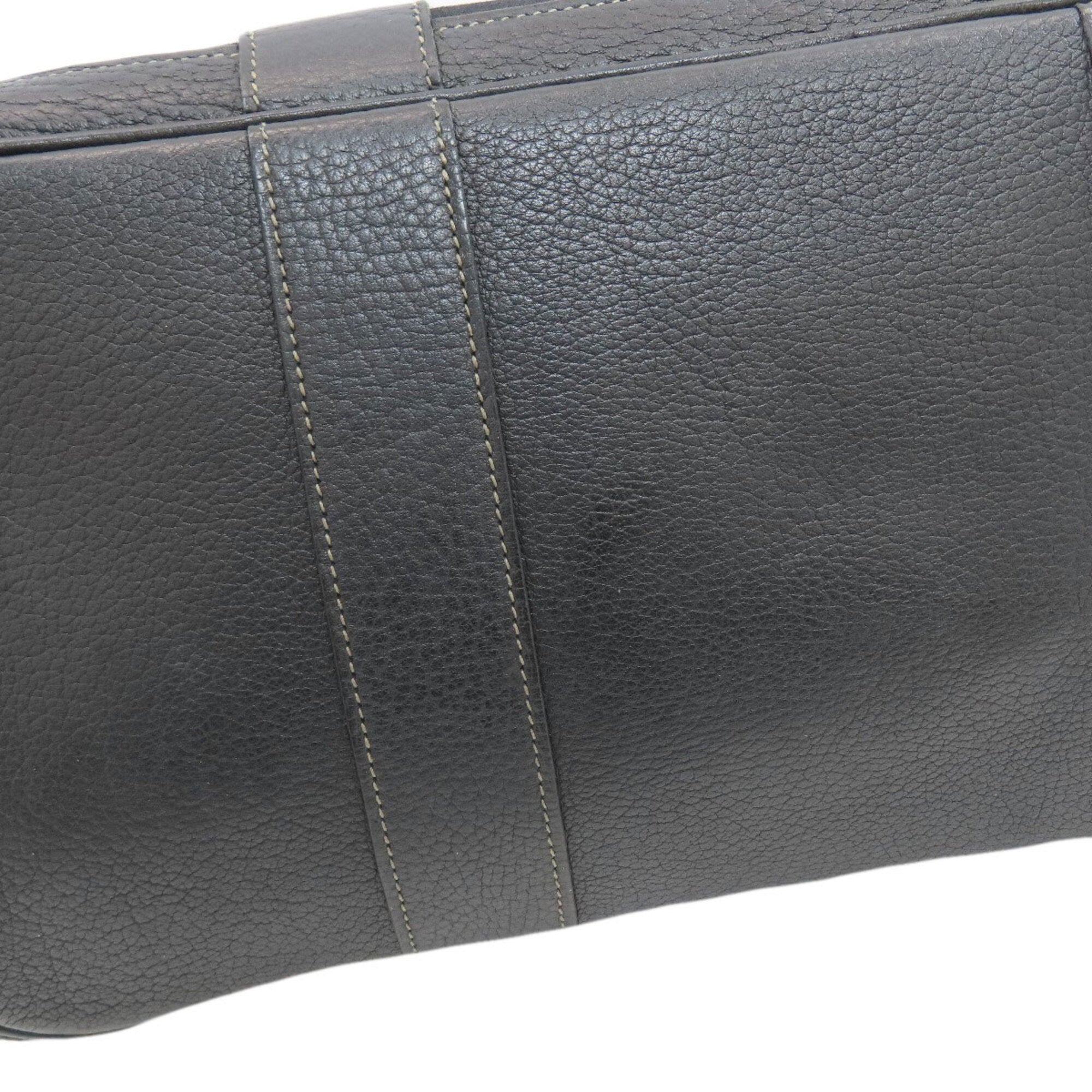 Hermes Black Toile Officier Tote Bag (Pre-Owned)