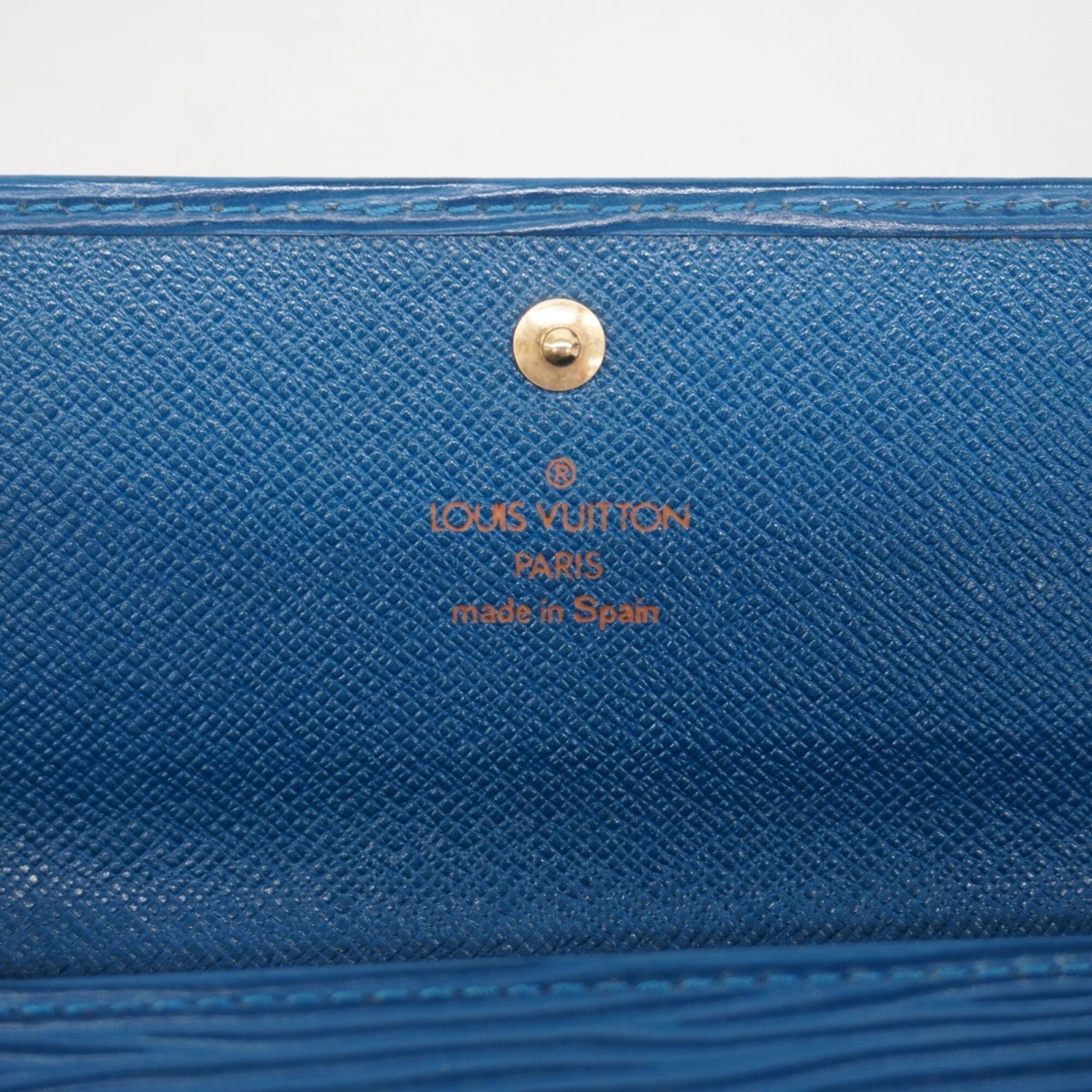 Louis Vuitton Toledo Blue Long Wallet (Bi-Fold) (Pre-Owned)