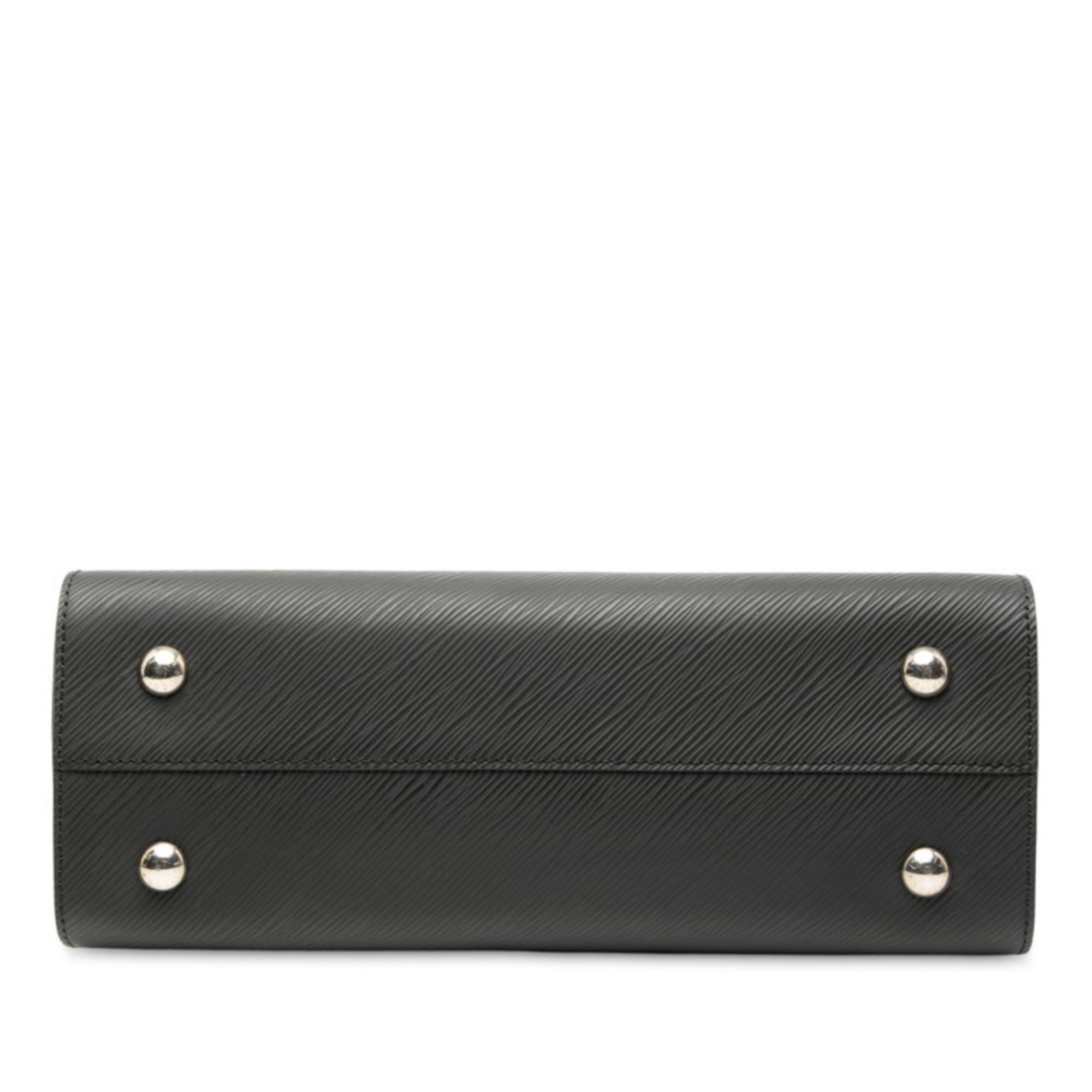 Louis Vuitton Black Noir Leather Handbag Shoulder Bag (Pre-Owned)