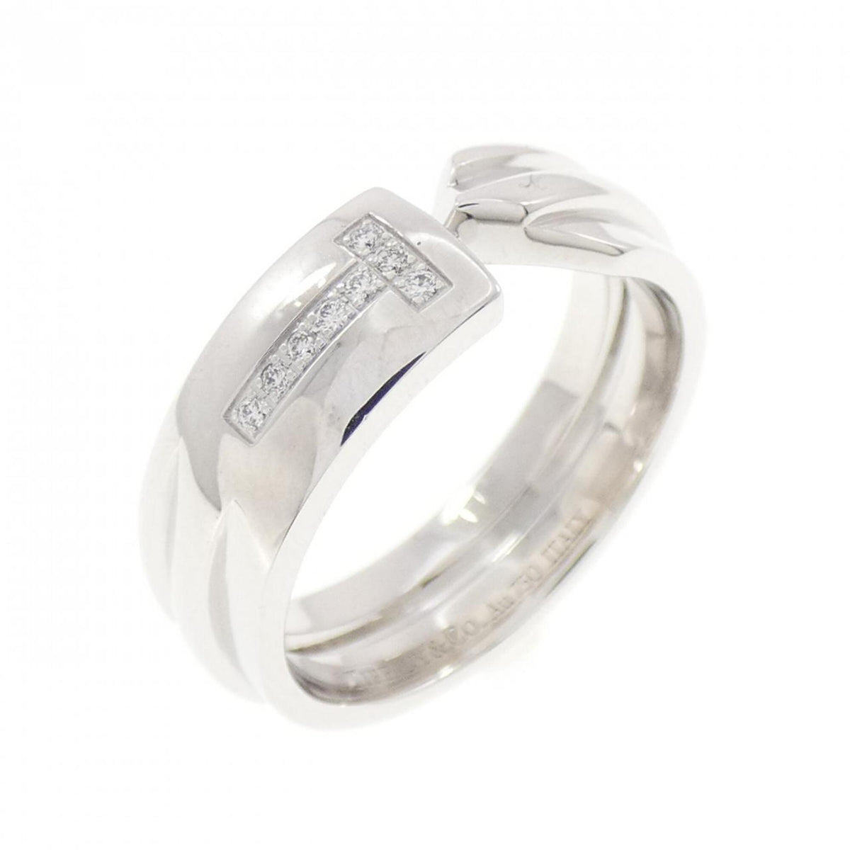 Tiffany White Gold (18K) Band Ring (Pre-Owned)