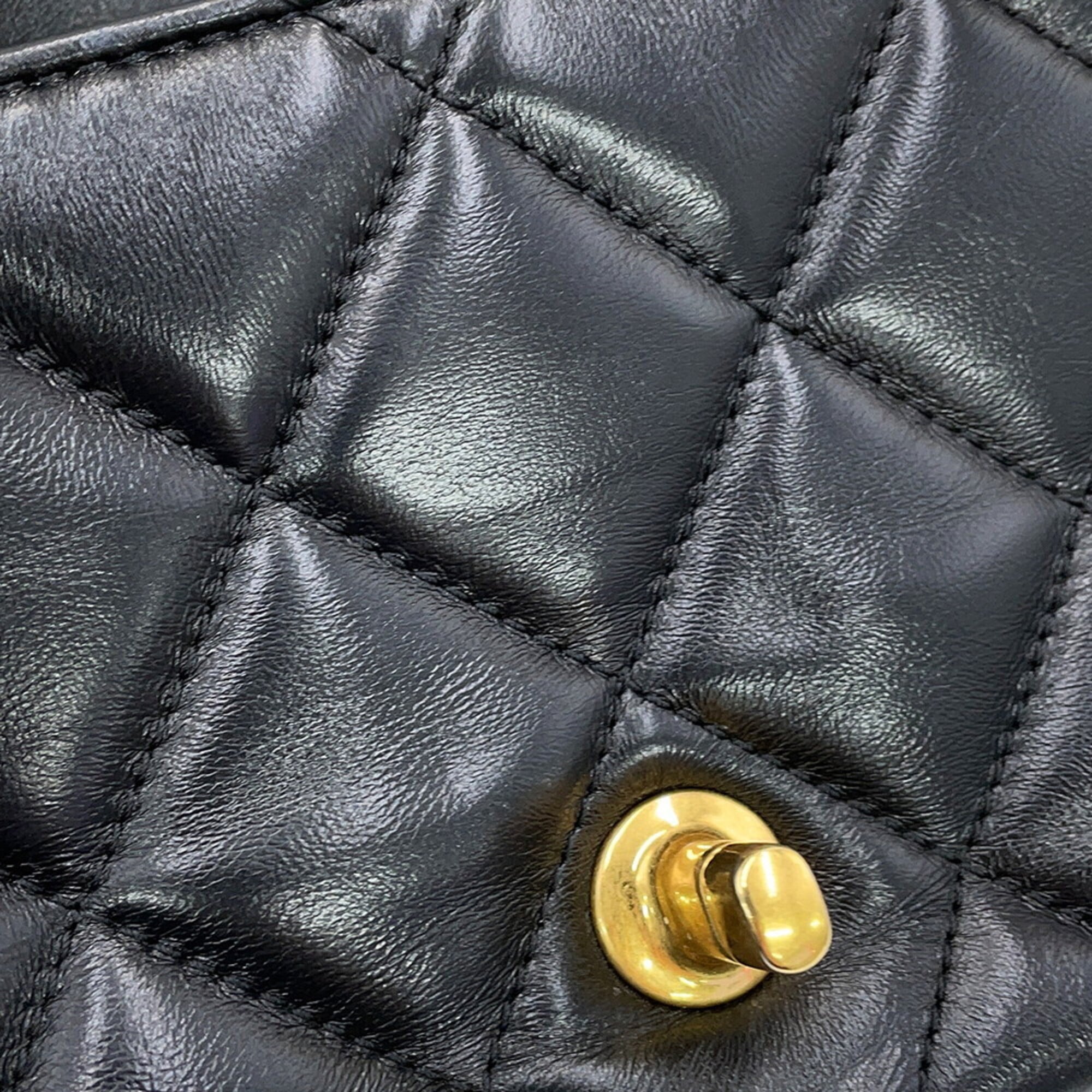 Chanel Black Handbag Shoulder Bag (Pre-Owned)