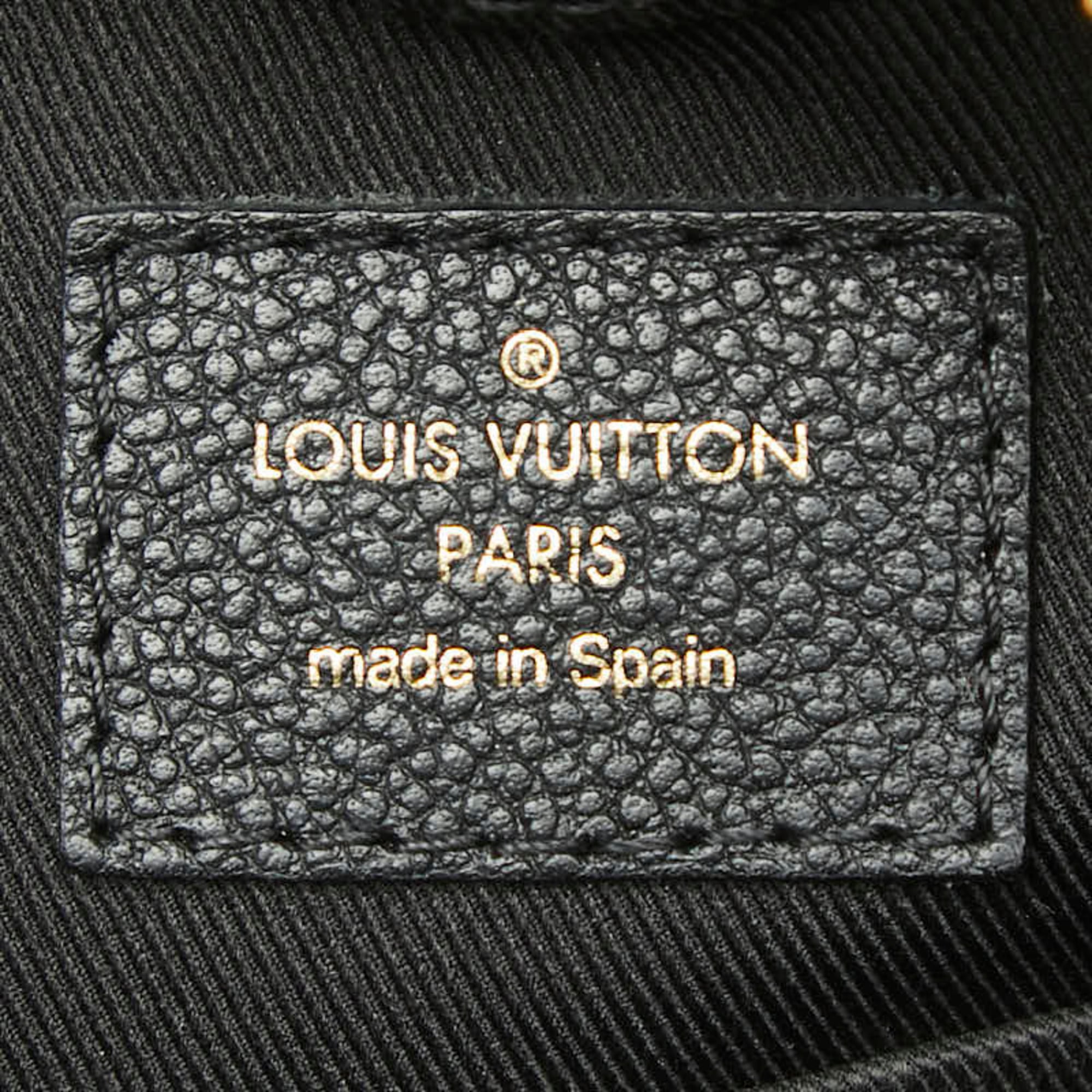 Louis Vuitton Black Noir Leather Shoulder Bag (Pre-Owned)