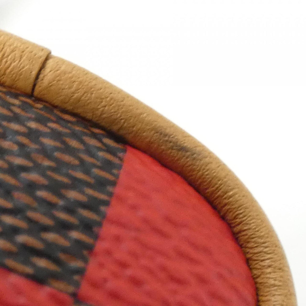 Louis Vuitton Ebene Rouge Coated Canvas Handbag Pouch (Pre-Owned)